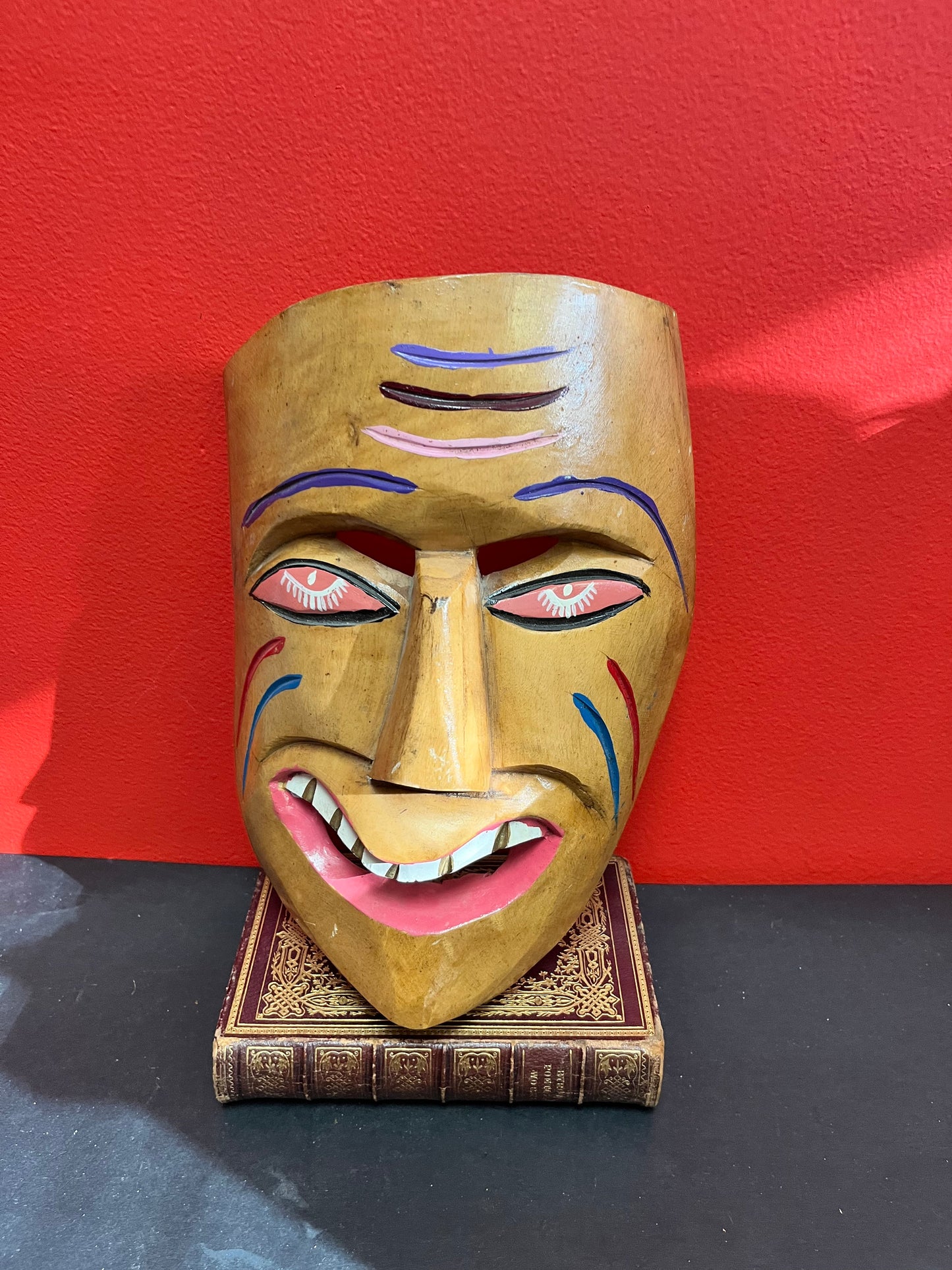 Very unusual 10 x 7 Indigenous vintage mask