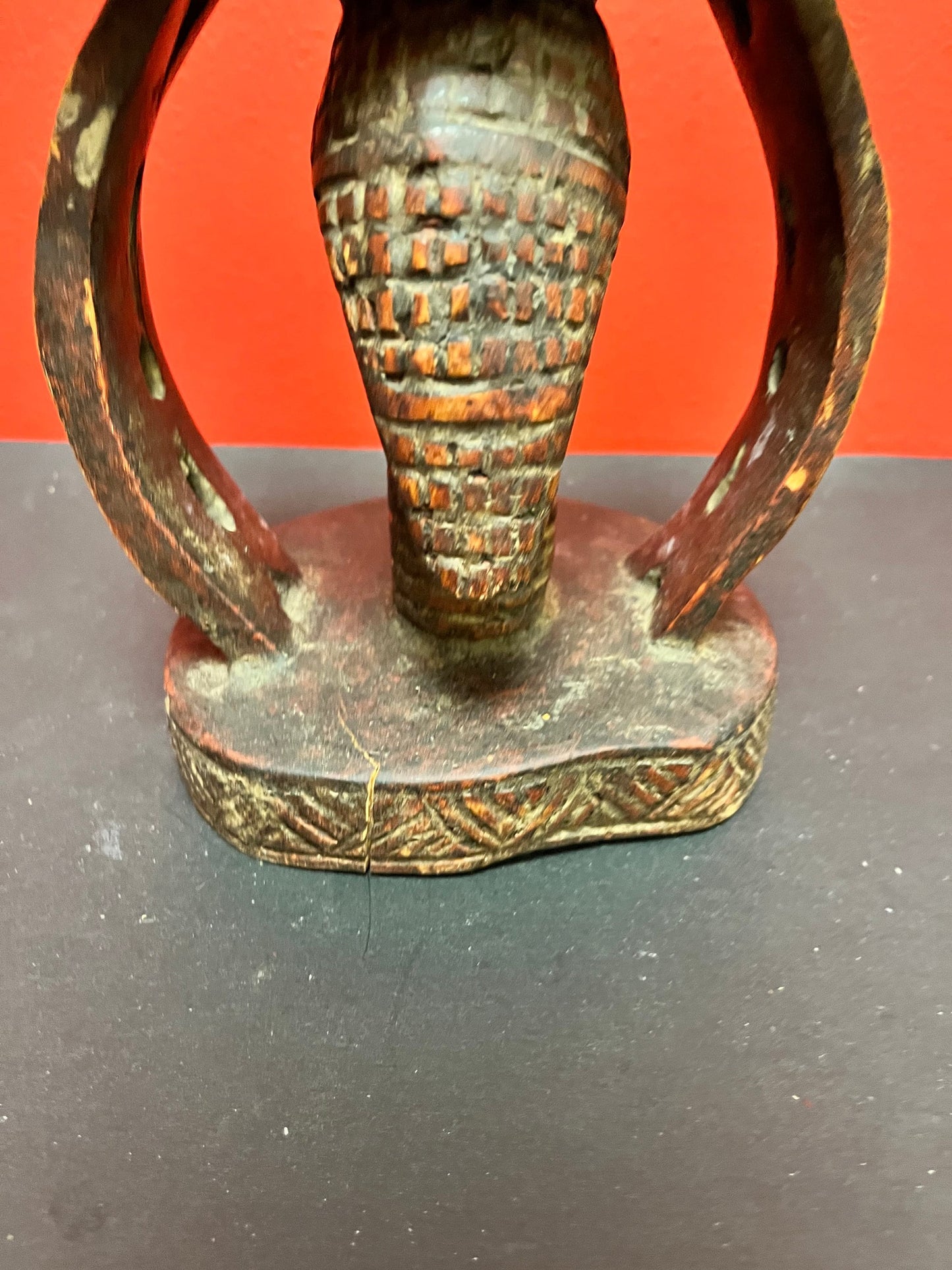 Fabulous 7 x 7 antique ceremonial African headrest - came from a museum