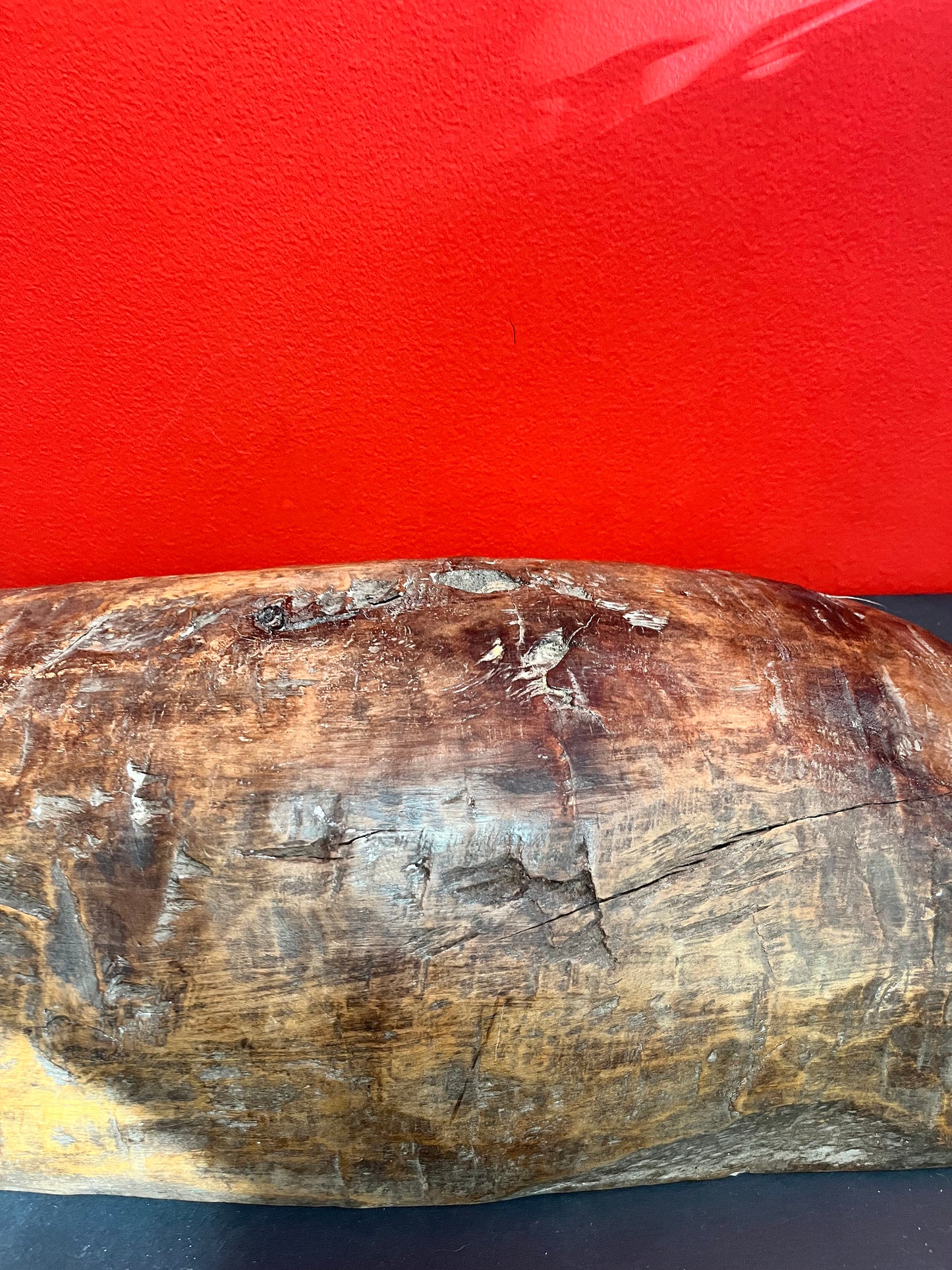 Indigenous first nations  Haida Authentic 1820s 23 x 10 ceremonial bowl  came from museum collection  rare rare  great condition