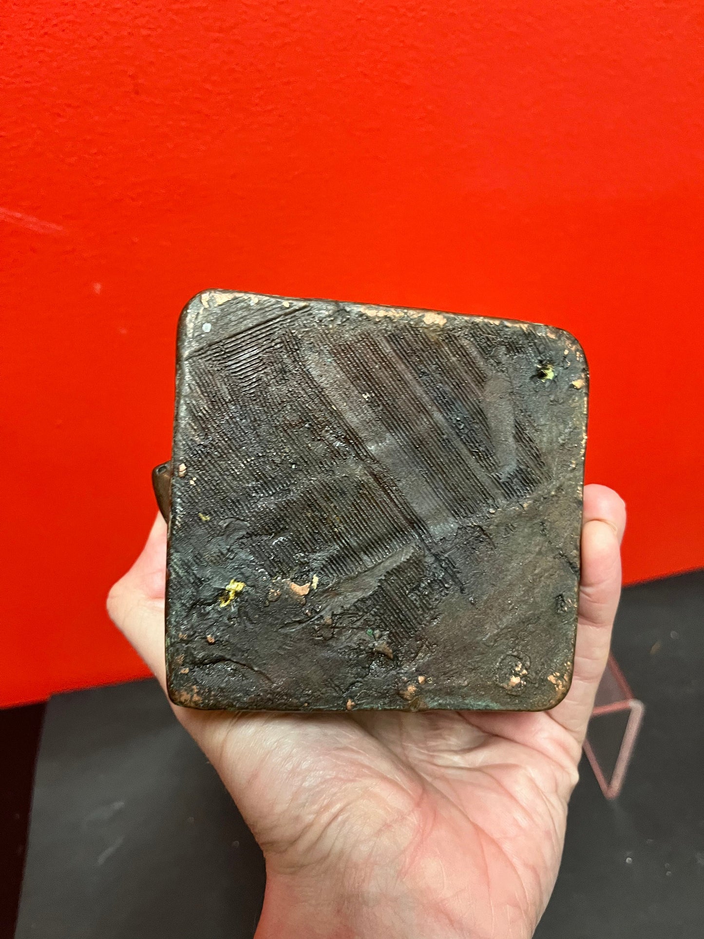 Lovely 7 inch heavy antique bronze signed philosopher statue great detail