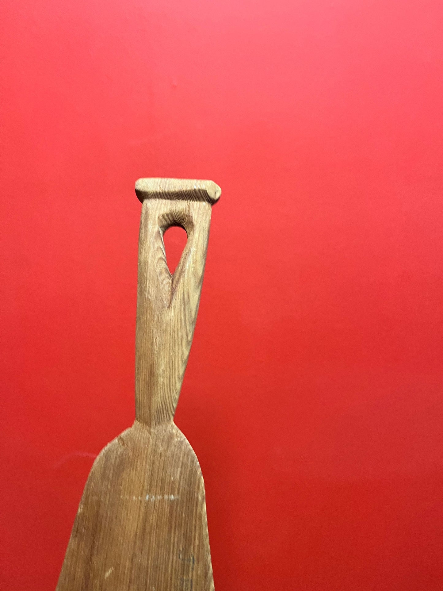 Lovely handpainted 15 inch long Cedar Indigenous first nations pacific northwest coast antique paddle  unusual and cool
