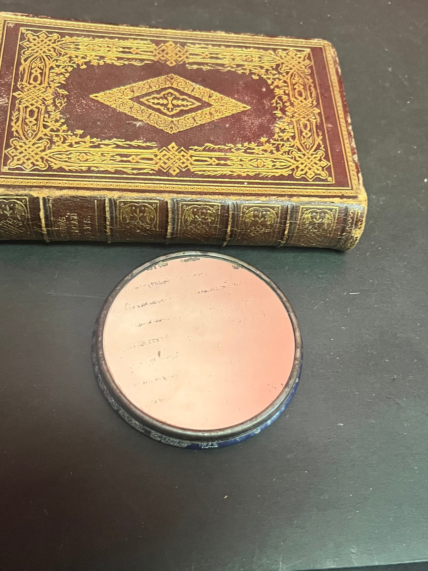 1912 atlas underwear company advertising mirror Fabulous condition and 3 1/2 inches long