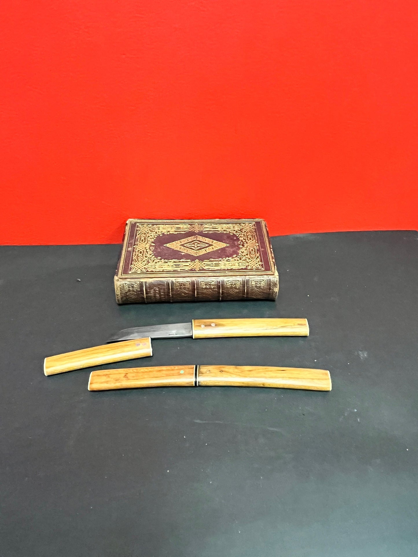 Lovely 8 inch Takanashi Japan miniature Tanto sword in sheaf - Great quality and unusual