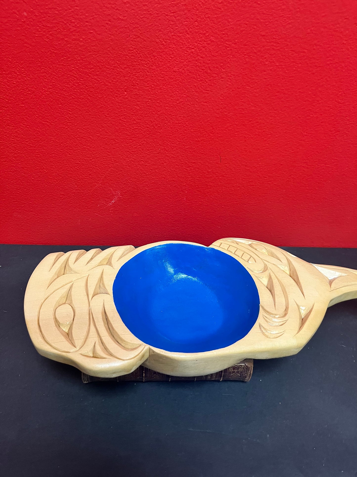 Fabulous museum quality indigenous First Nations pacific northwest coast signed whale and  eagle feastbowl