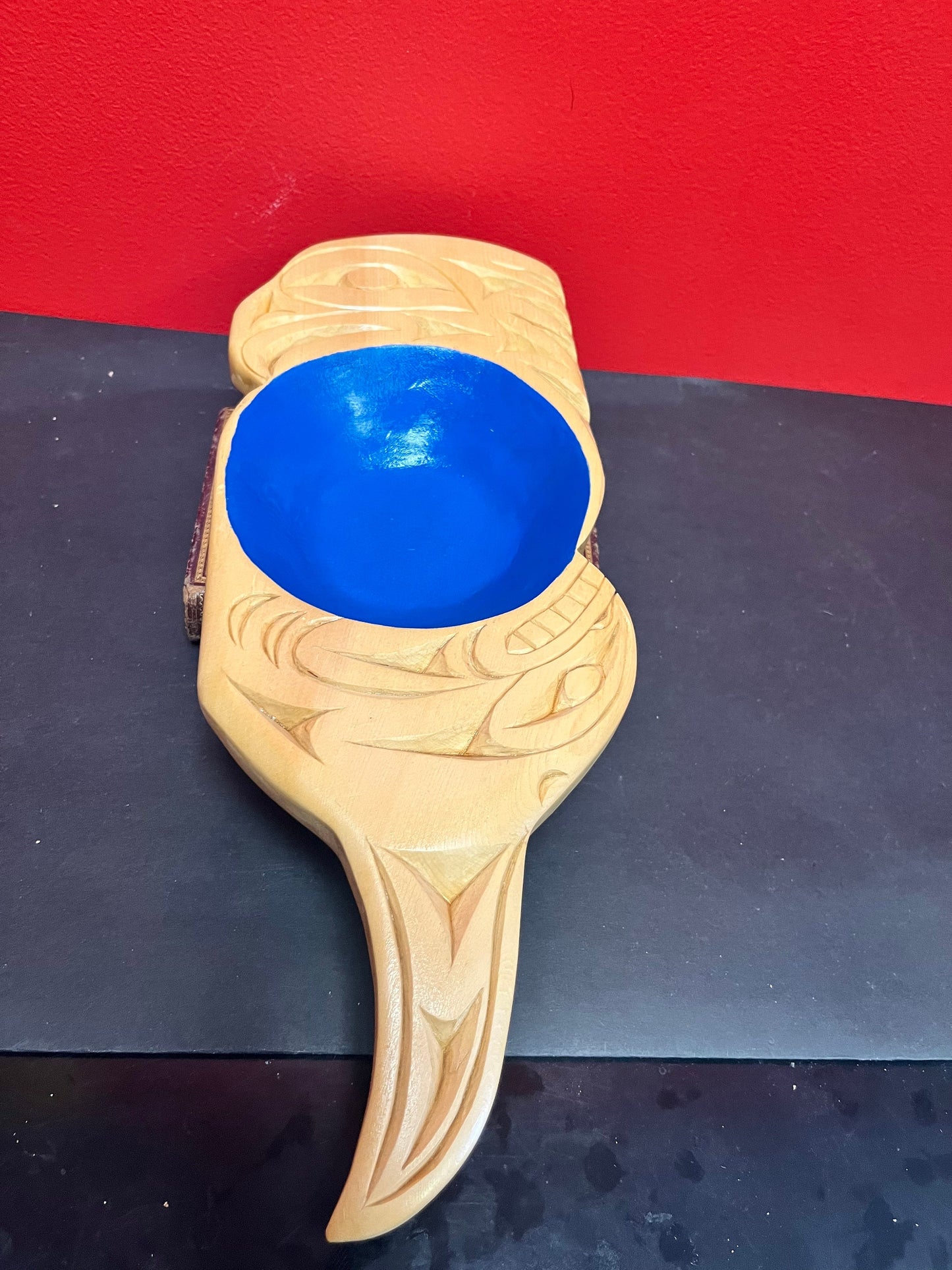 Fabulous museum quality indigenous First Nations pacific northwest coast signed whale and  eagle feastbowl