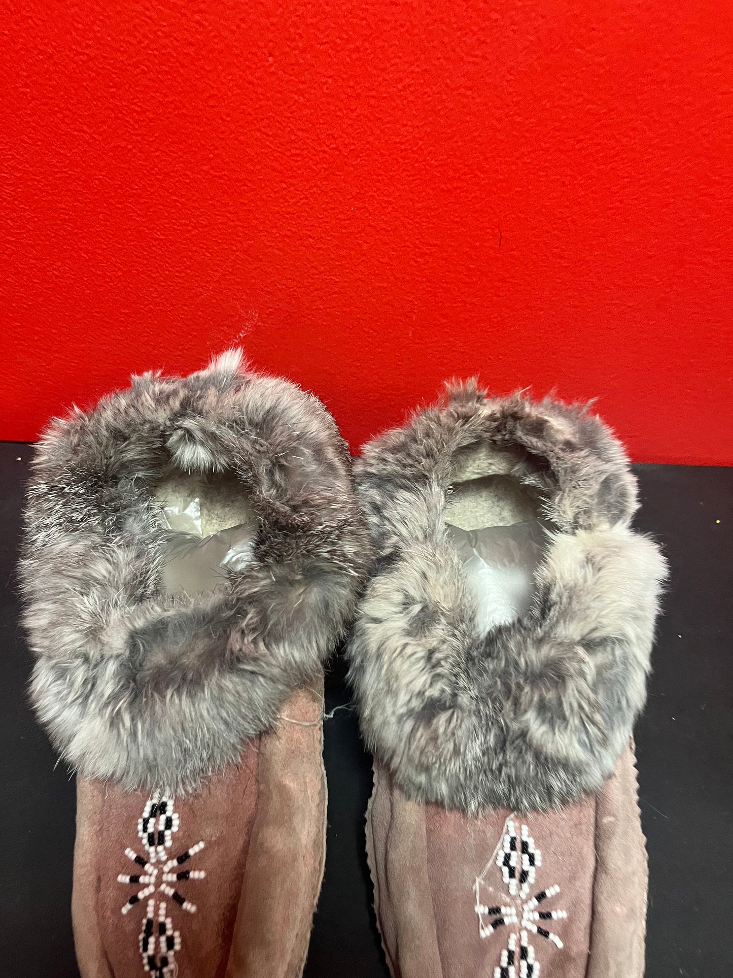 Lovely 10 inch long indigenous First Nations as is moccasins see photos great value priced