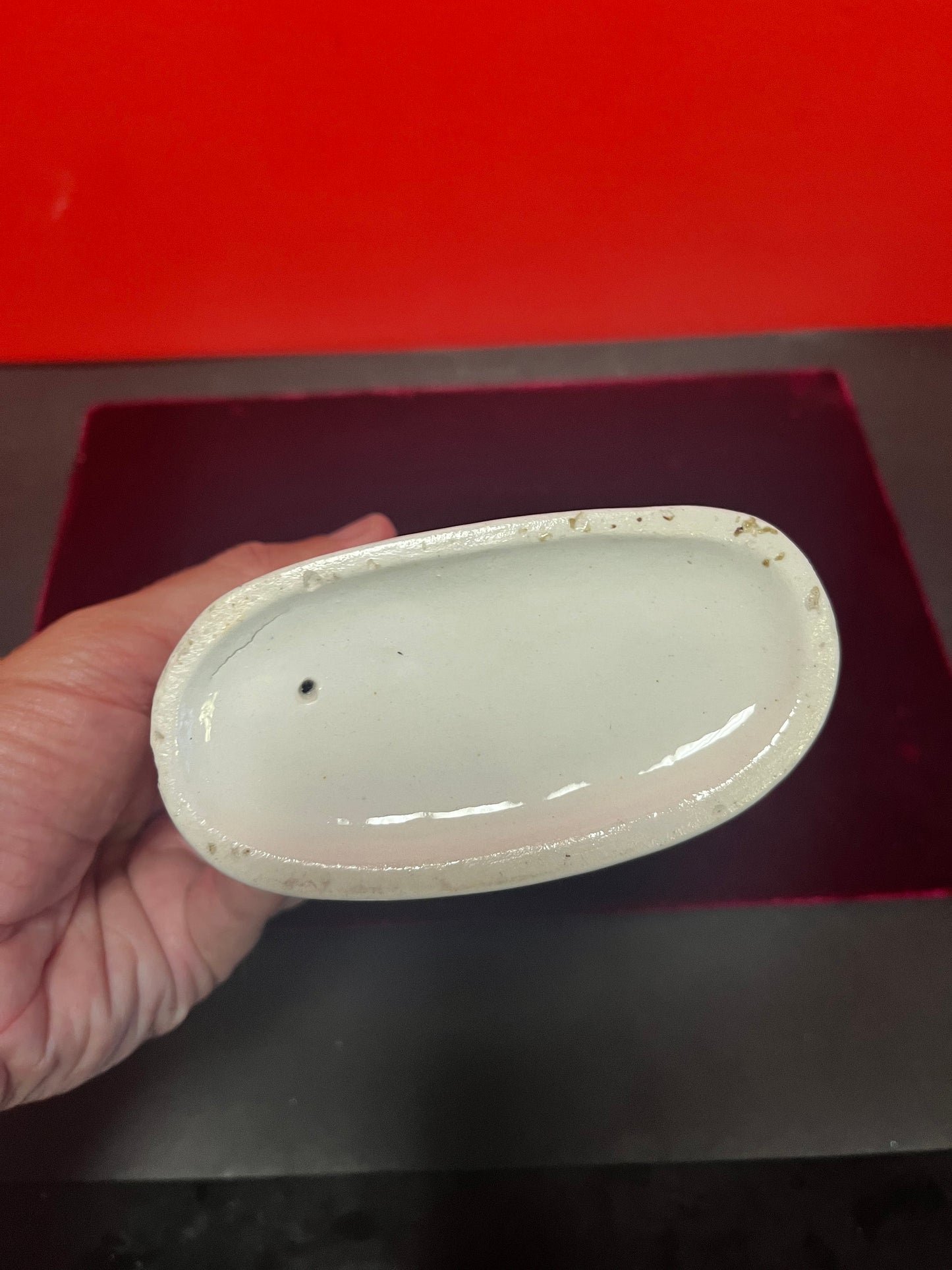 An 8 inch tall antique Staffordshire Swan Lake statue great antique condition see photos