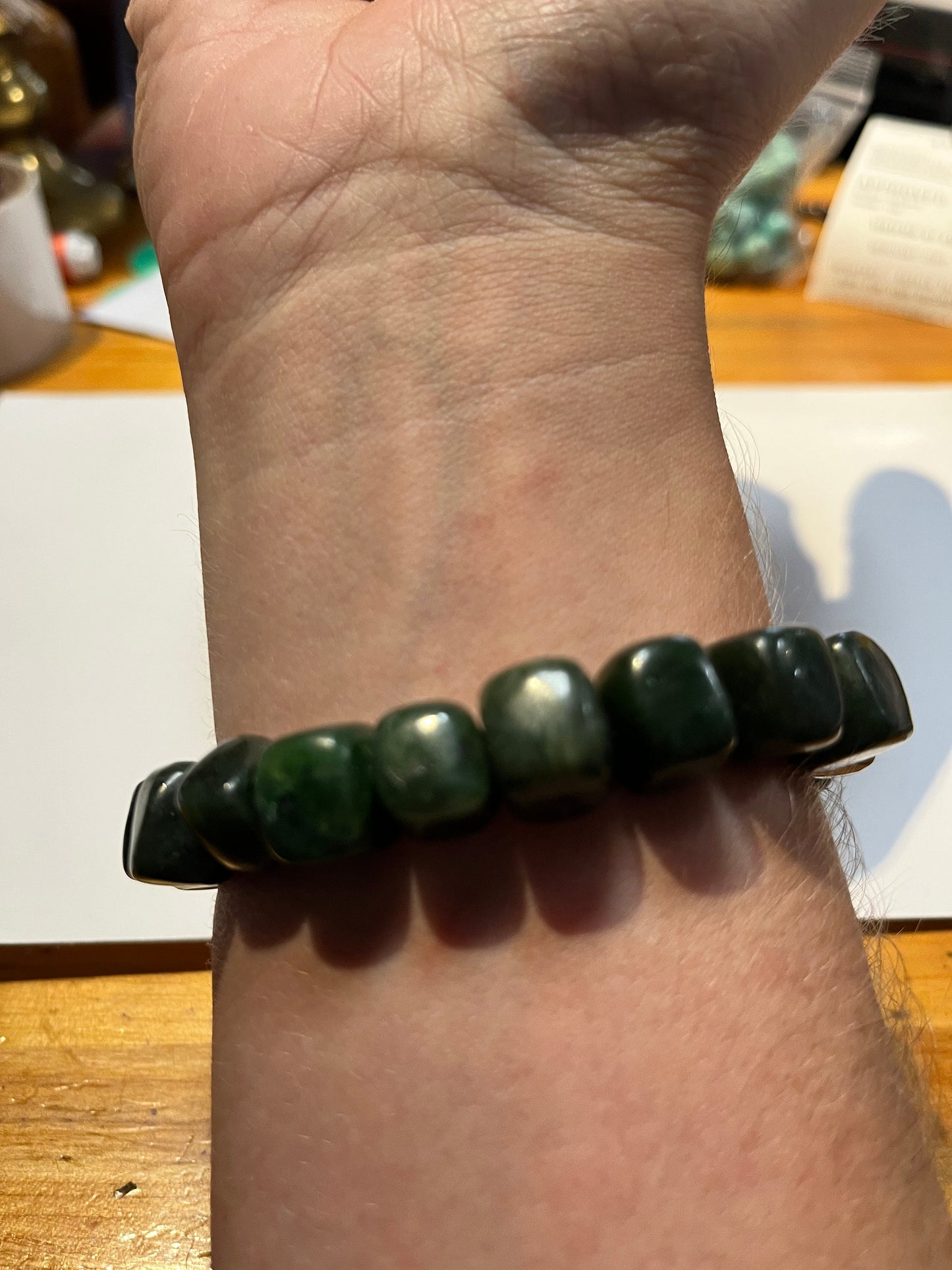 Cool jade bracelet slightly expandable