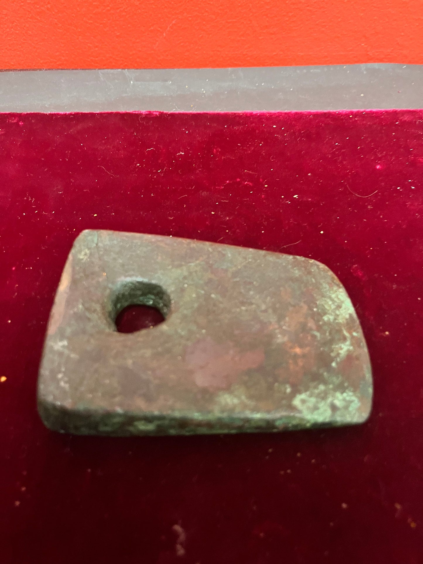 Very very rare 4.25 inch authentic museum, quality pre-Columbian axe Head. Wonderful Patina and History - wow