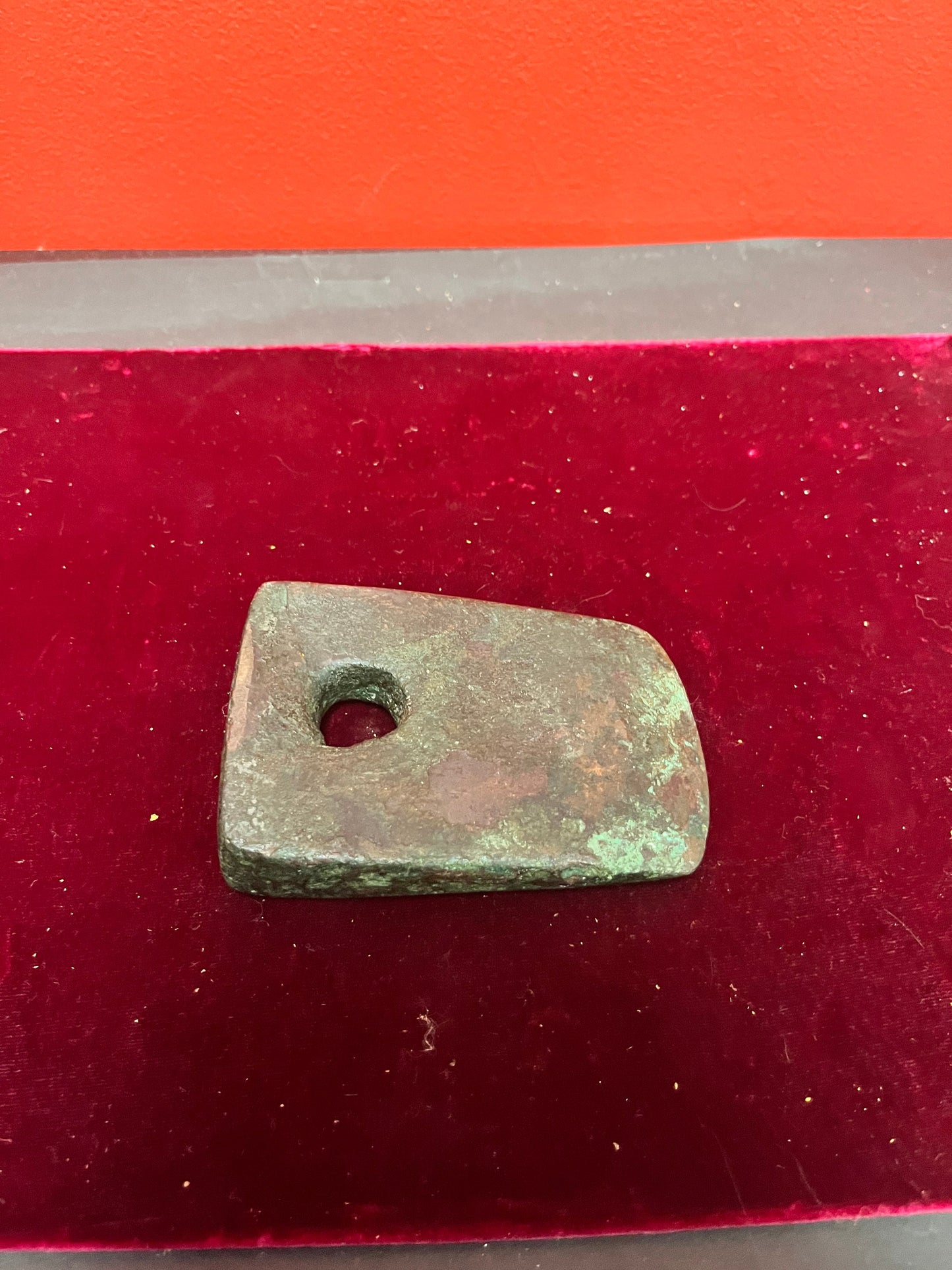 Very very rare 4.25 inch authentic museum, quality pre-Columbian axe Head. Wonderful Patina and History - wow