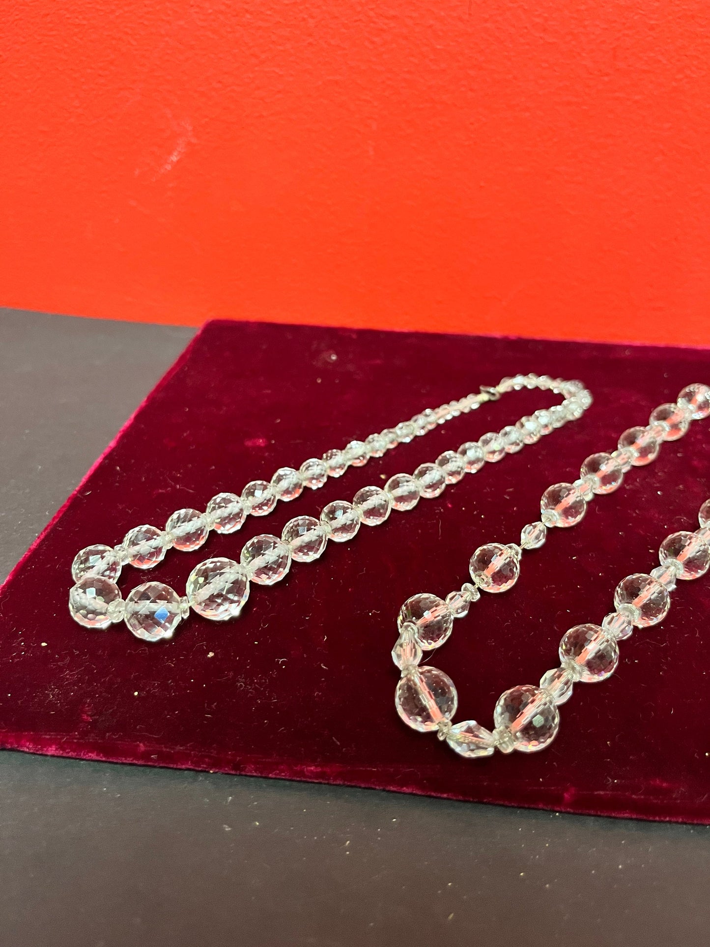 Three lovely crystal necklaces perfect gifts job lot value