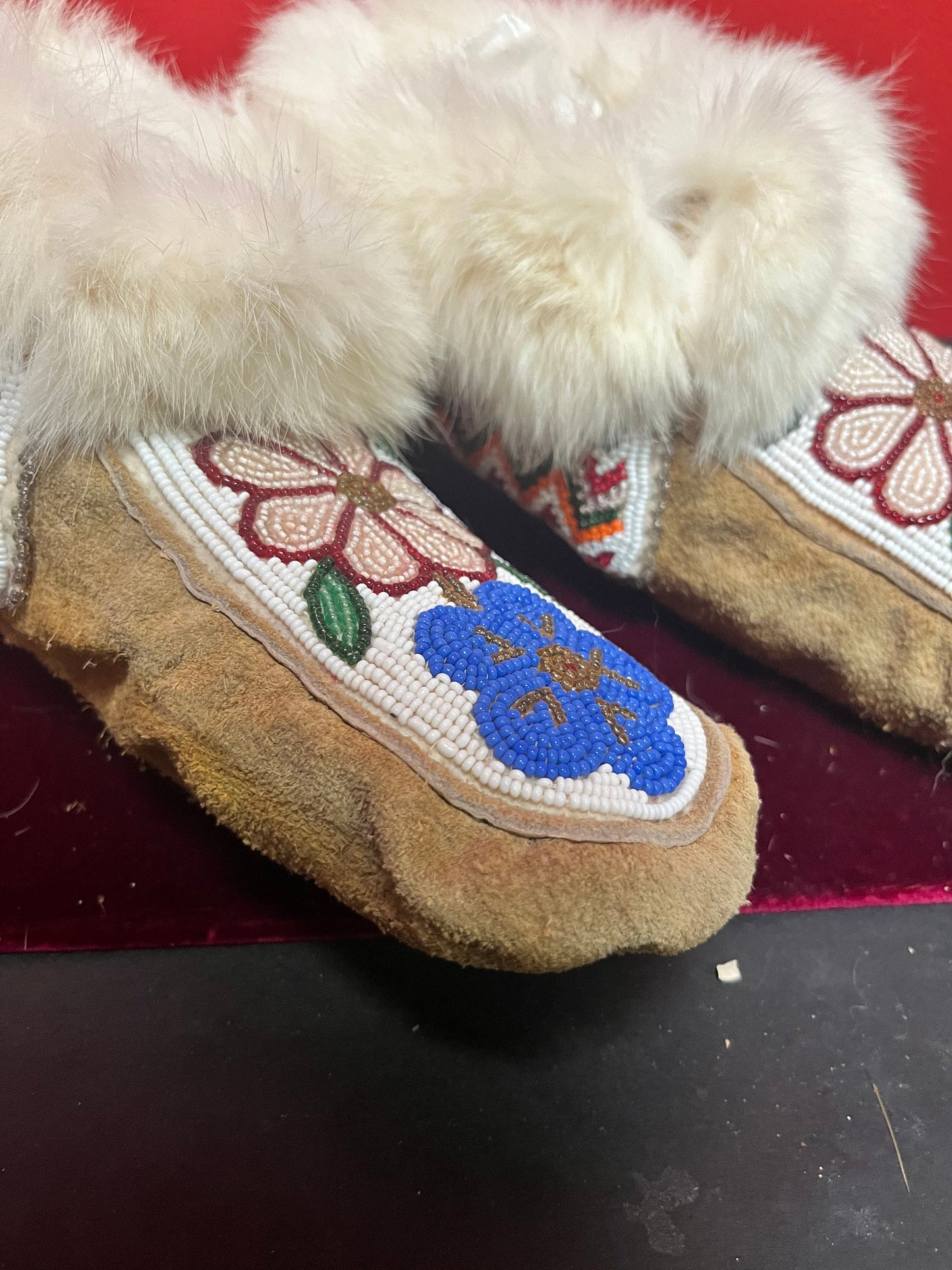 Fabulous indigenous first nations pacific northwest coast beaded moccasin shoes  wow