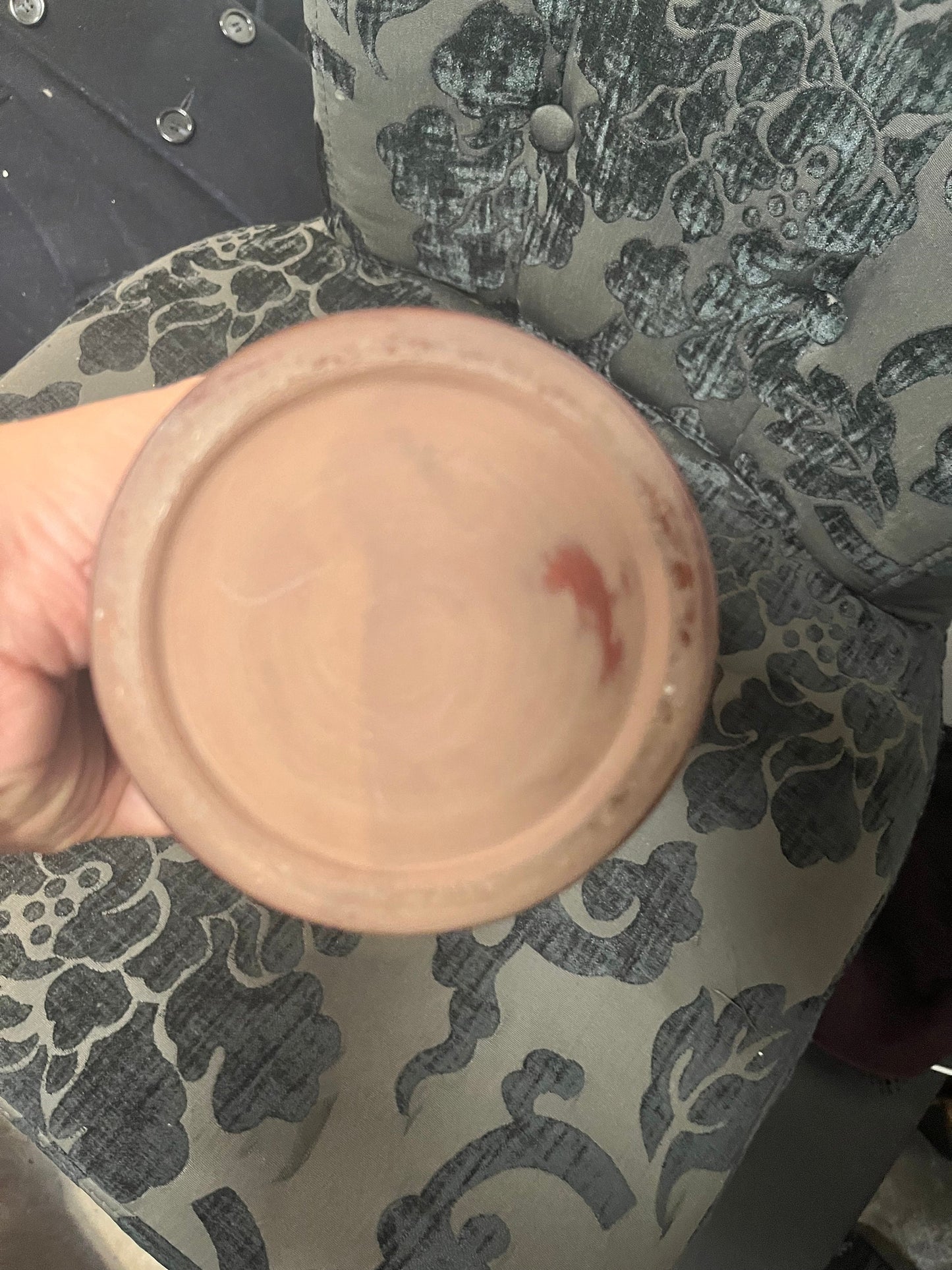 12 inch Chinese ox blood vase  great condition