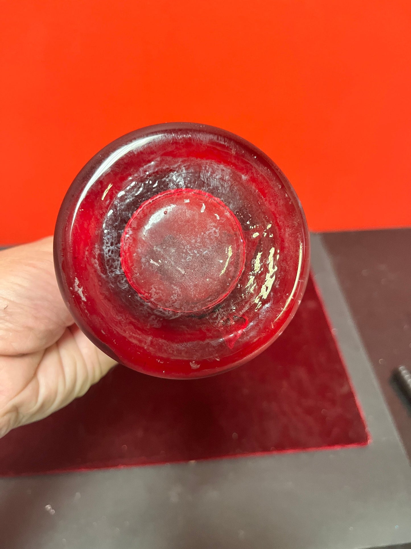 Absolutely stunning 12 inch antique hand painted cameo art glass vase - to die for