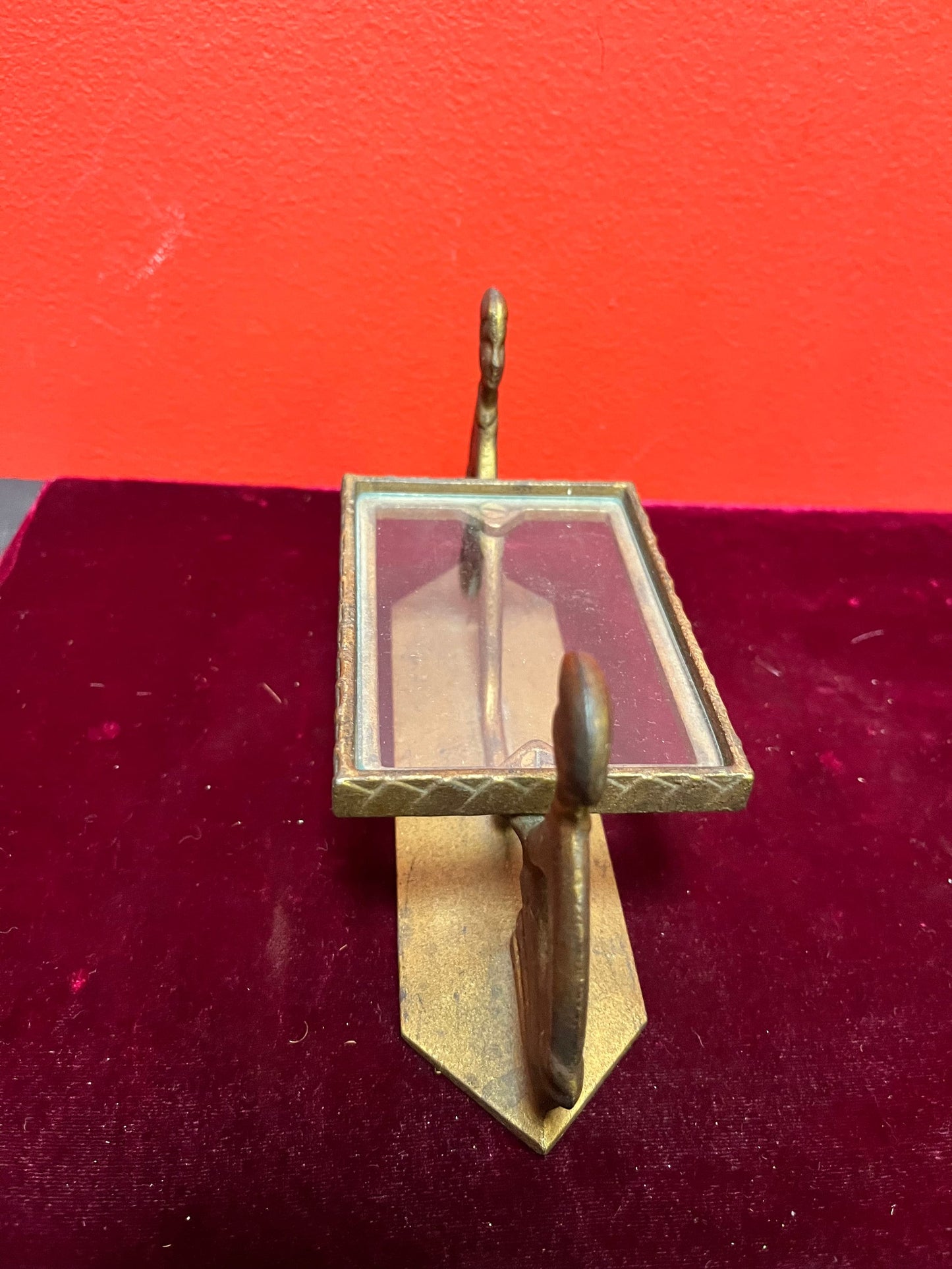 Antique bronze 7 x 4 high delicious Art Deco business card holder Fabulous gift for your collection wow