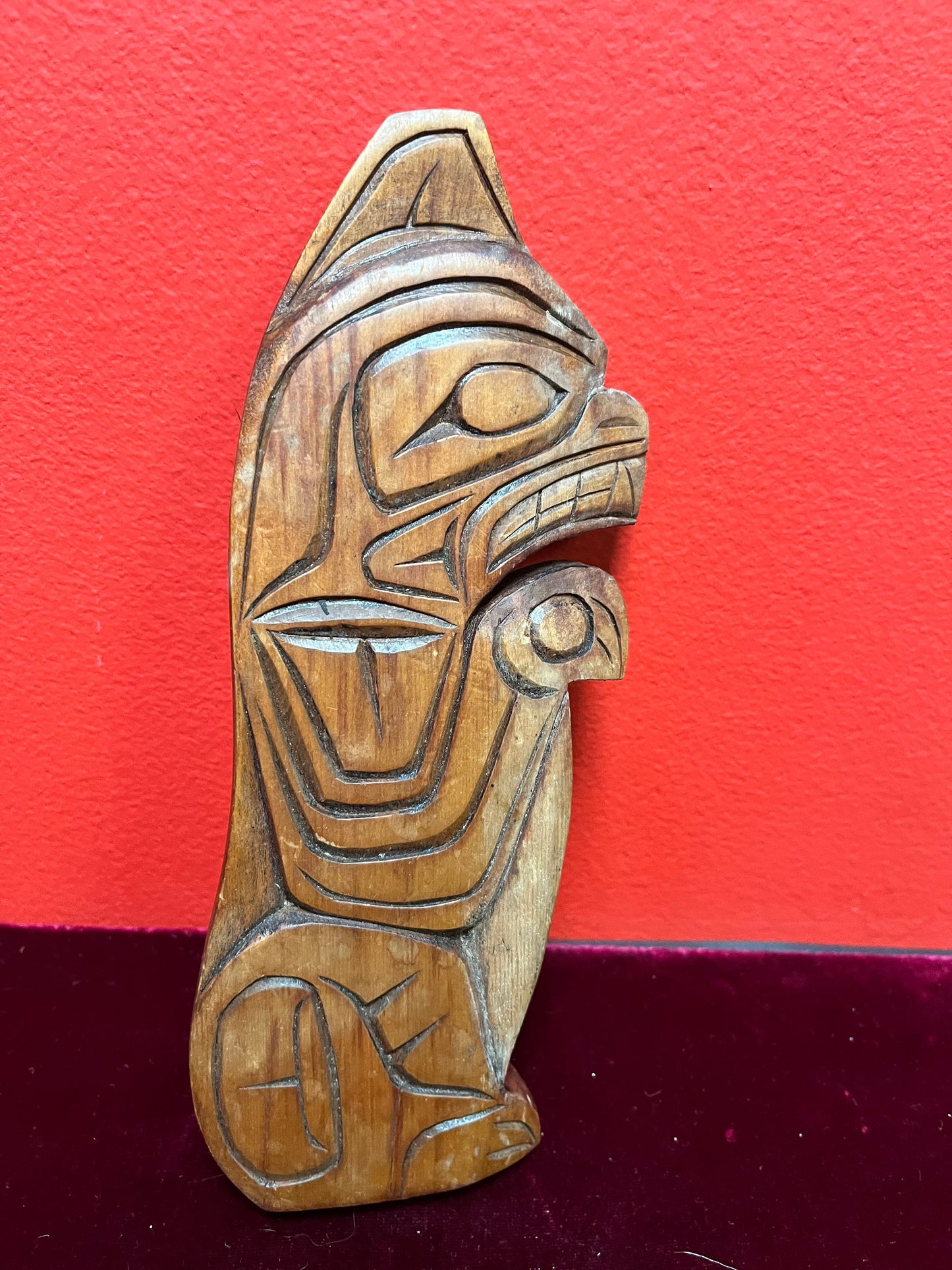 9 inch beaver Indigenous First Nations pacific northwest coast nice detail kind of signed on back value priced