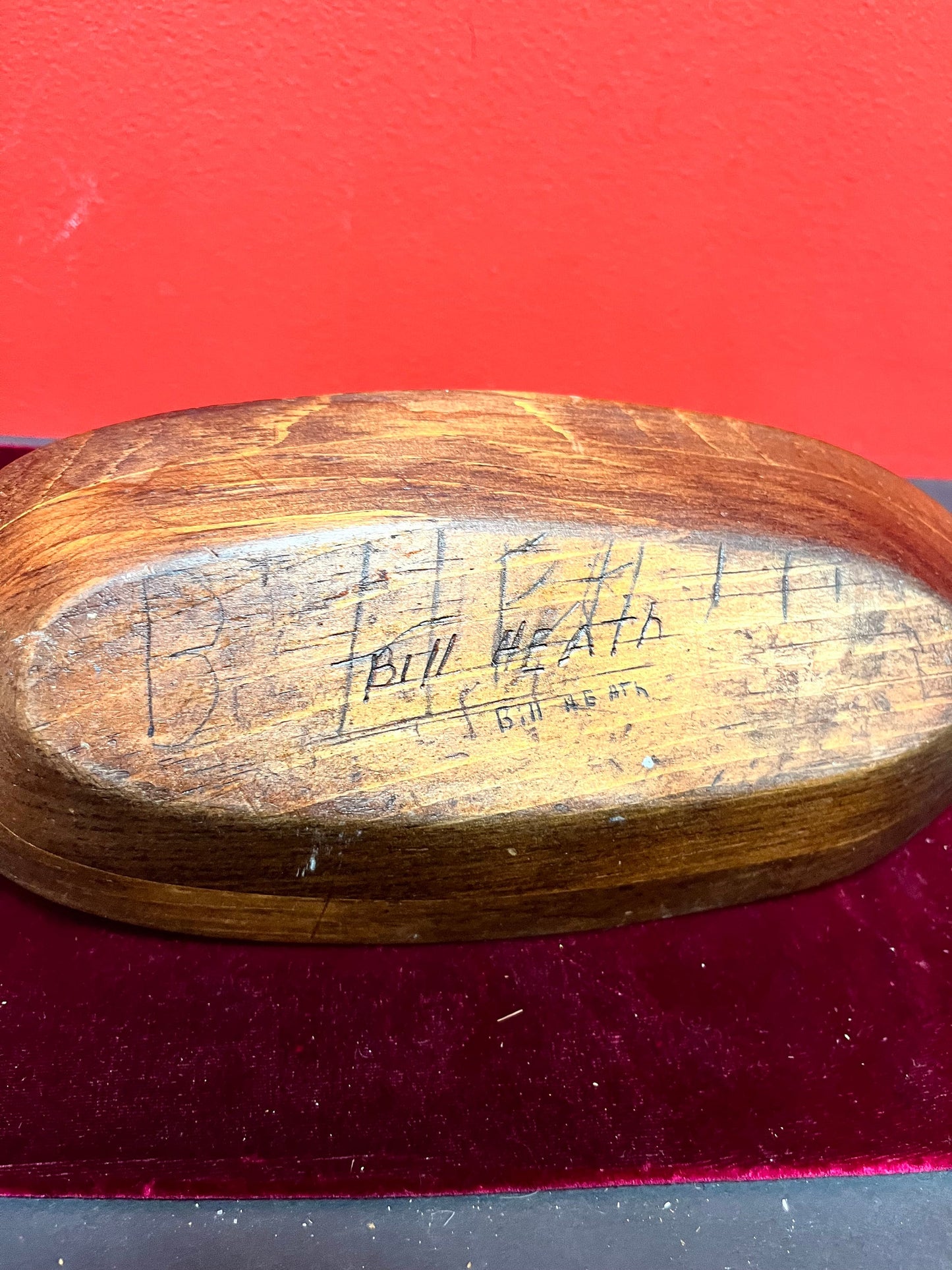 10 x 5 simply perfect handmade wooden bowl Canadian signed three times