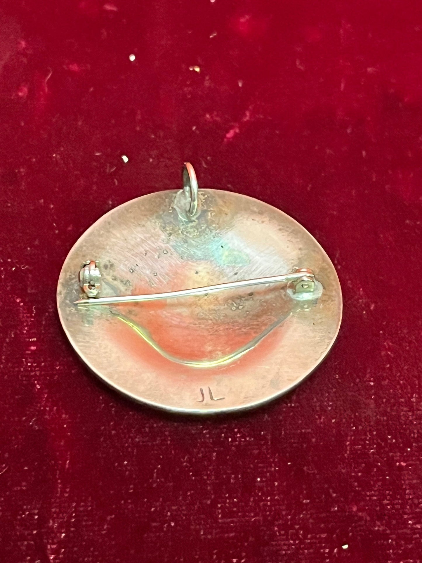 Stunning Indigenous First Nations pacific northwest coast moon pendant brooch by John Lancaster great detail great gift