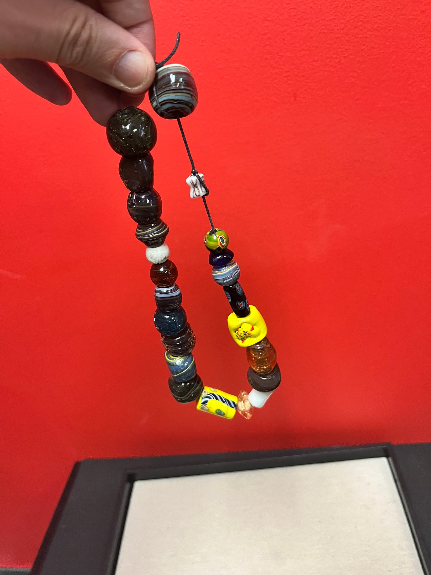 Cool collection of glass trade beads good for crafting or jewelry making