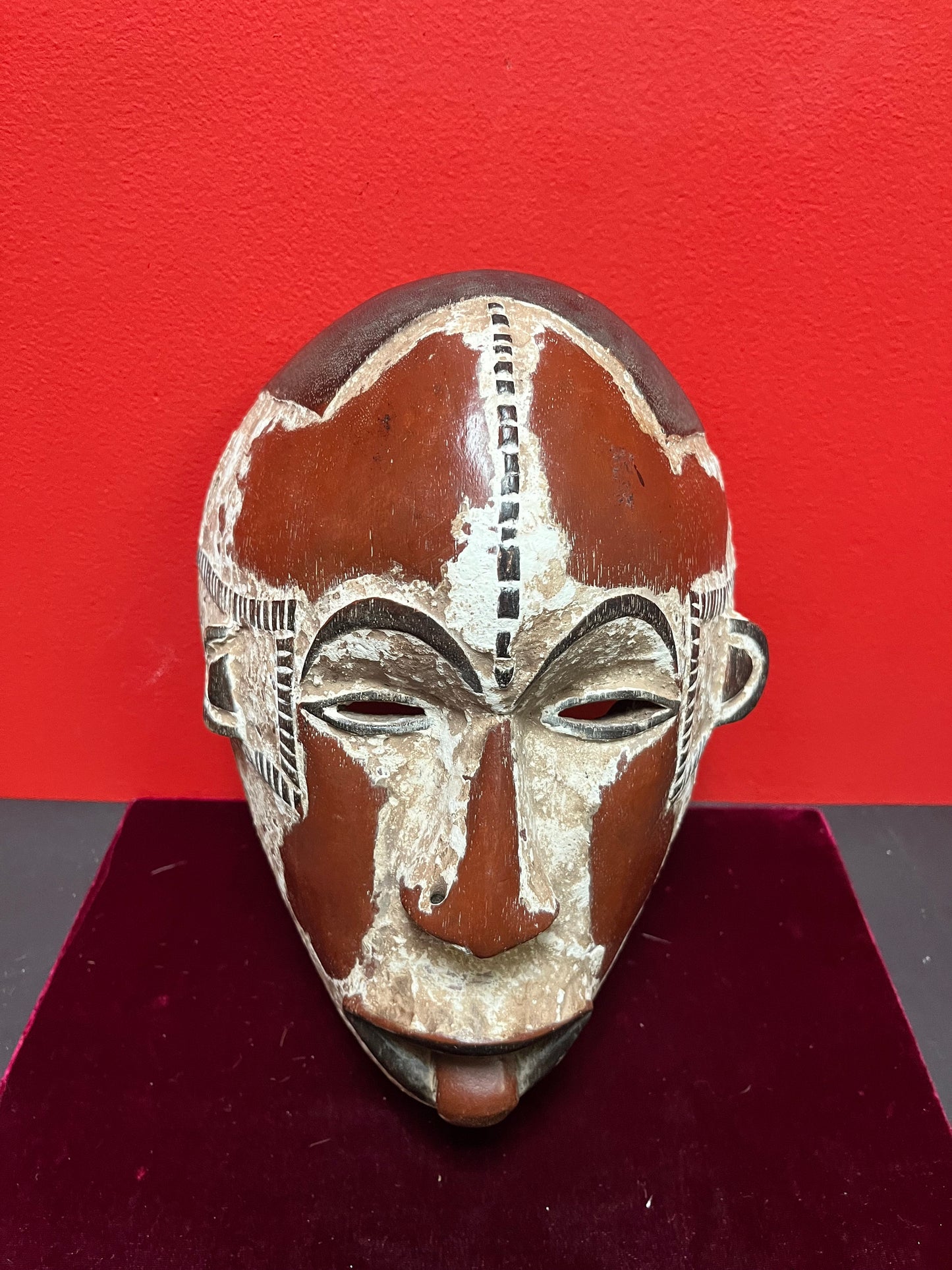 8 x 12 tall antique ceremonial African mask amazing Patina wow