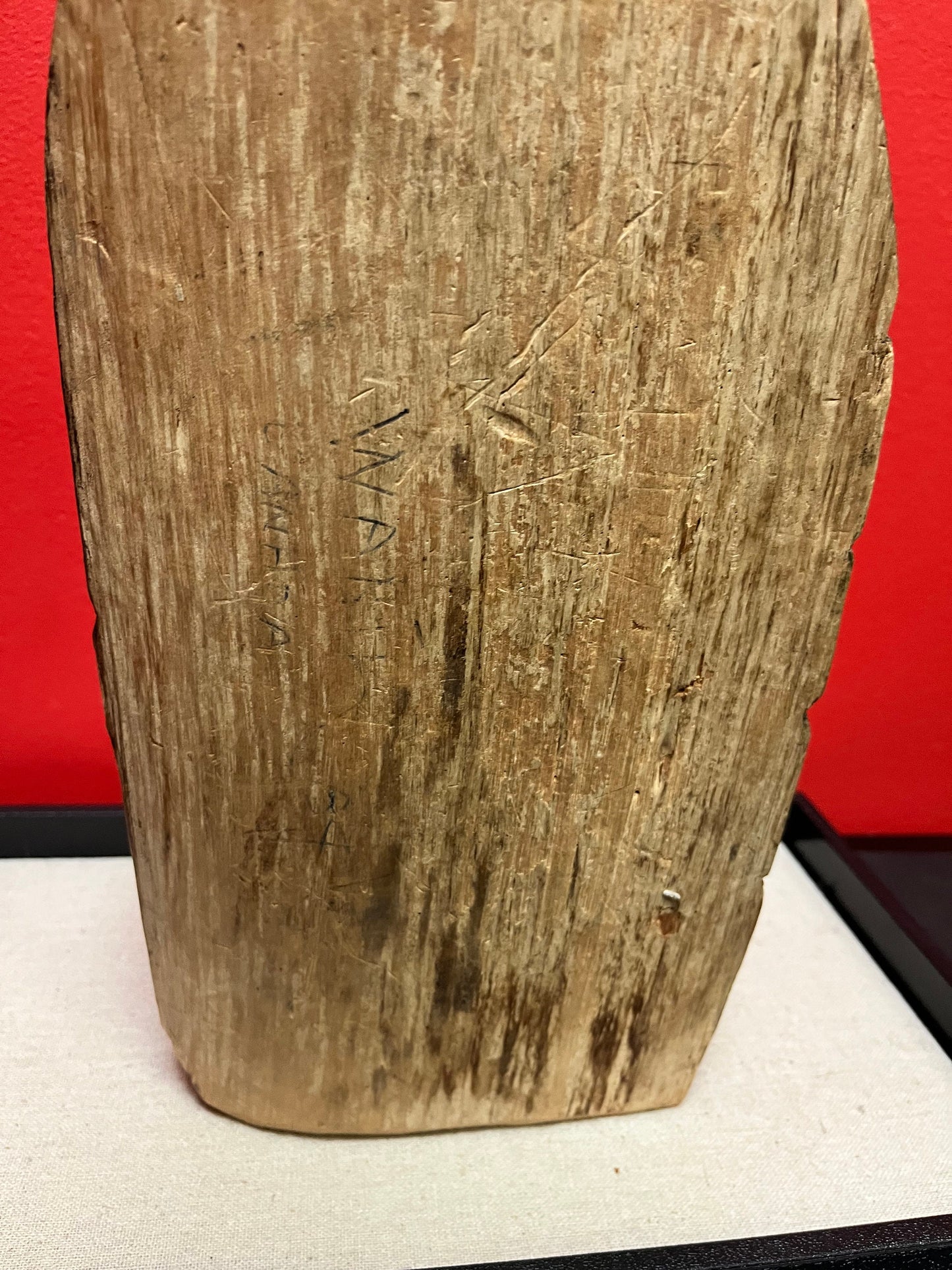 Lovely, heavy 9 inch tall indigenous First Nations pacific northwest coast bust of a chief signed on back unique piece