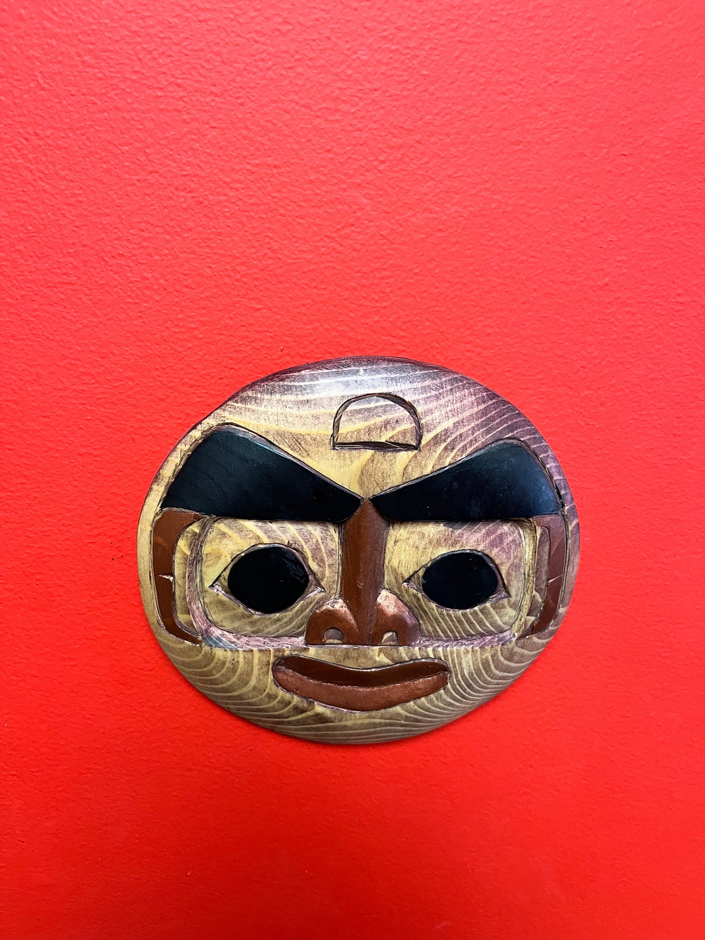 Lovely 7 inch Charles George moon plaque indigenous fascinations specific northwest coast ready to hang