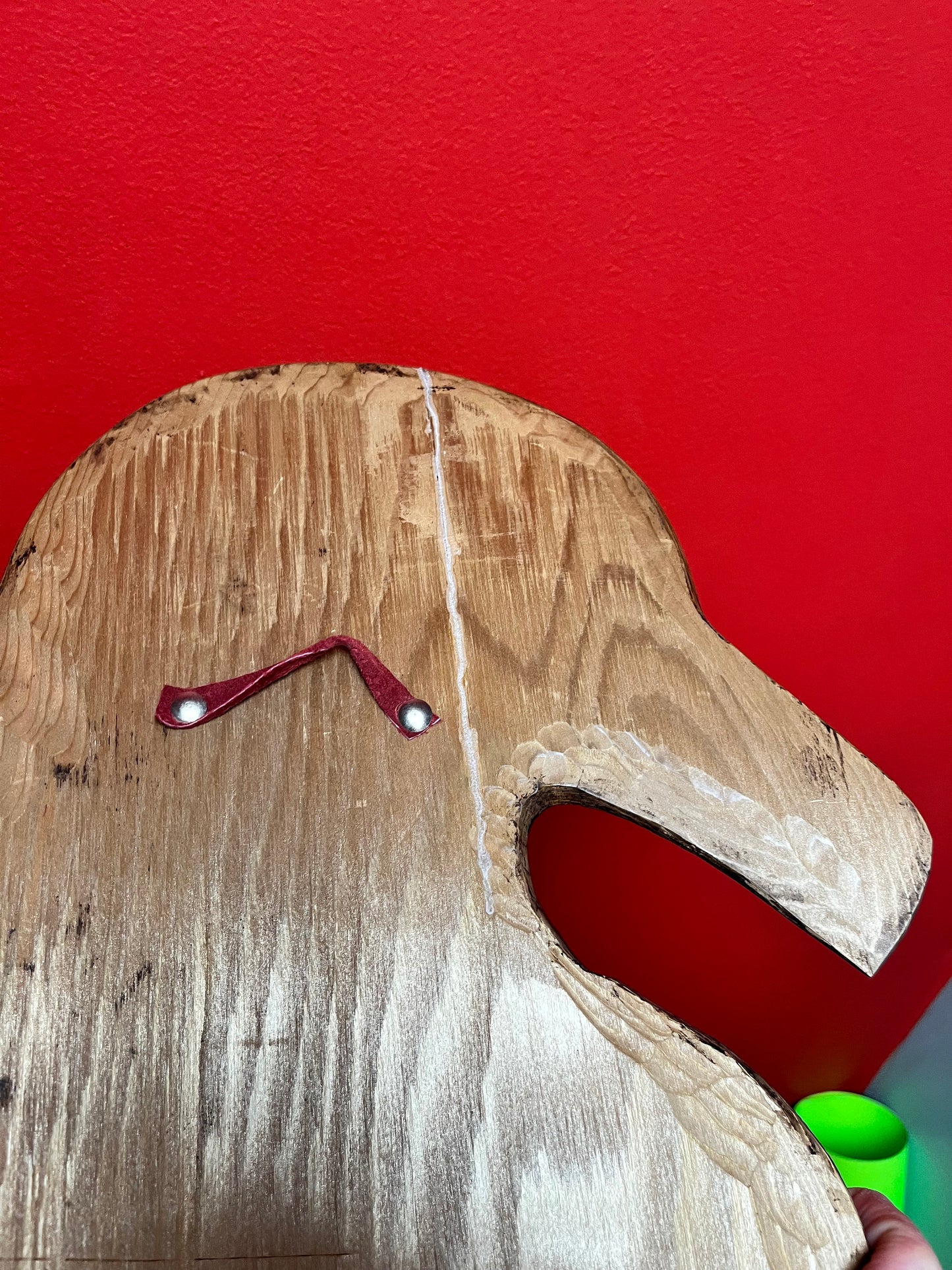 Fabulous 20 x 10“ wide indigenous first nations Pacific Northwest coast Eagle plaque  signed with a small crack on back of head -