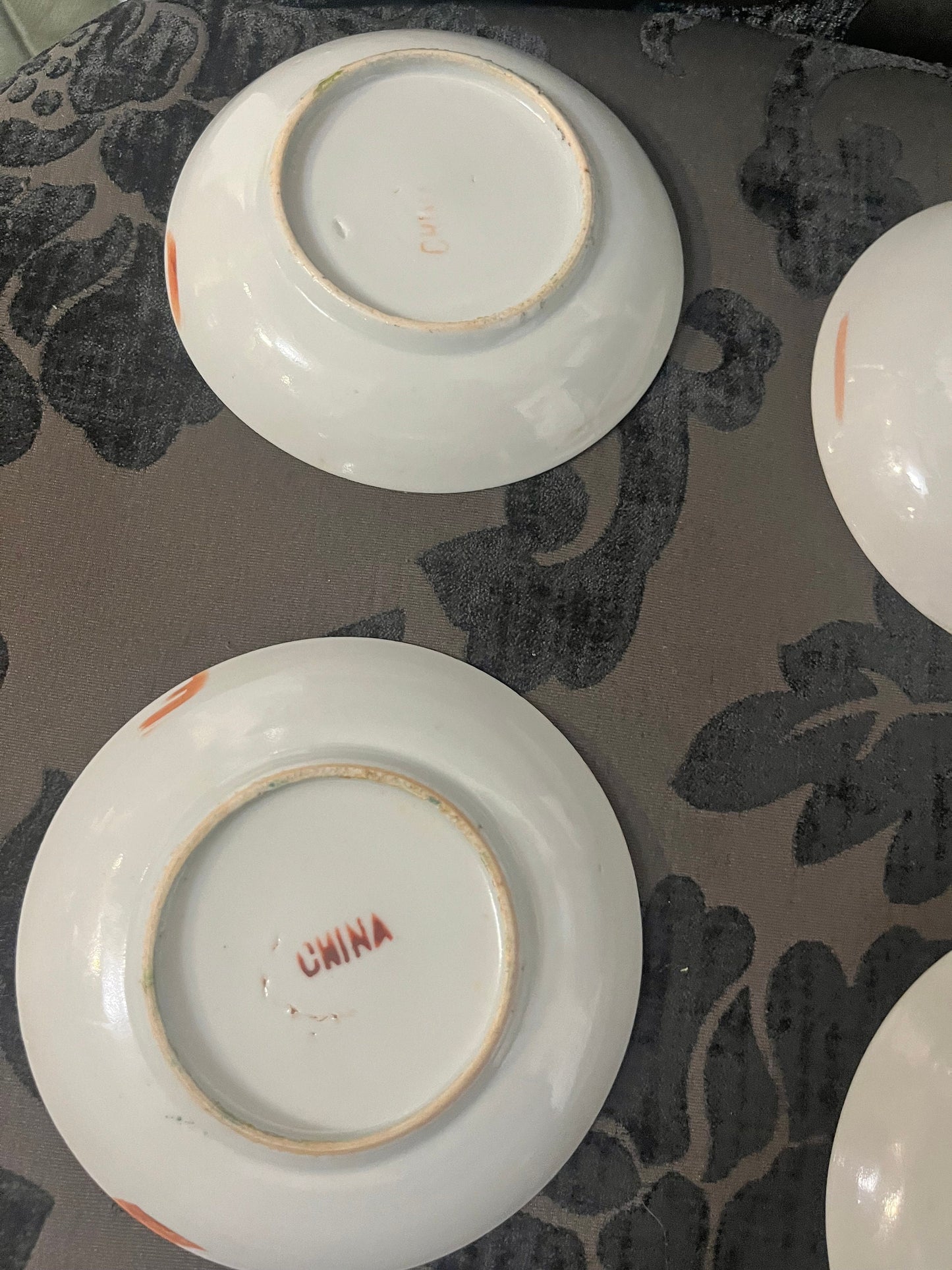 For Chinese early 1900s Cantonese famille Rose dishes 5 inches long each all perfect condition price for all