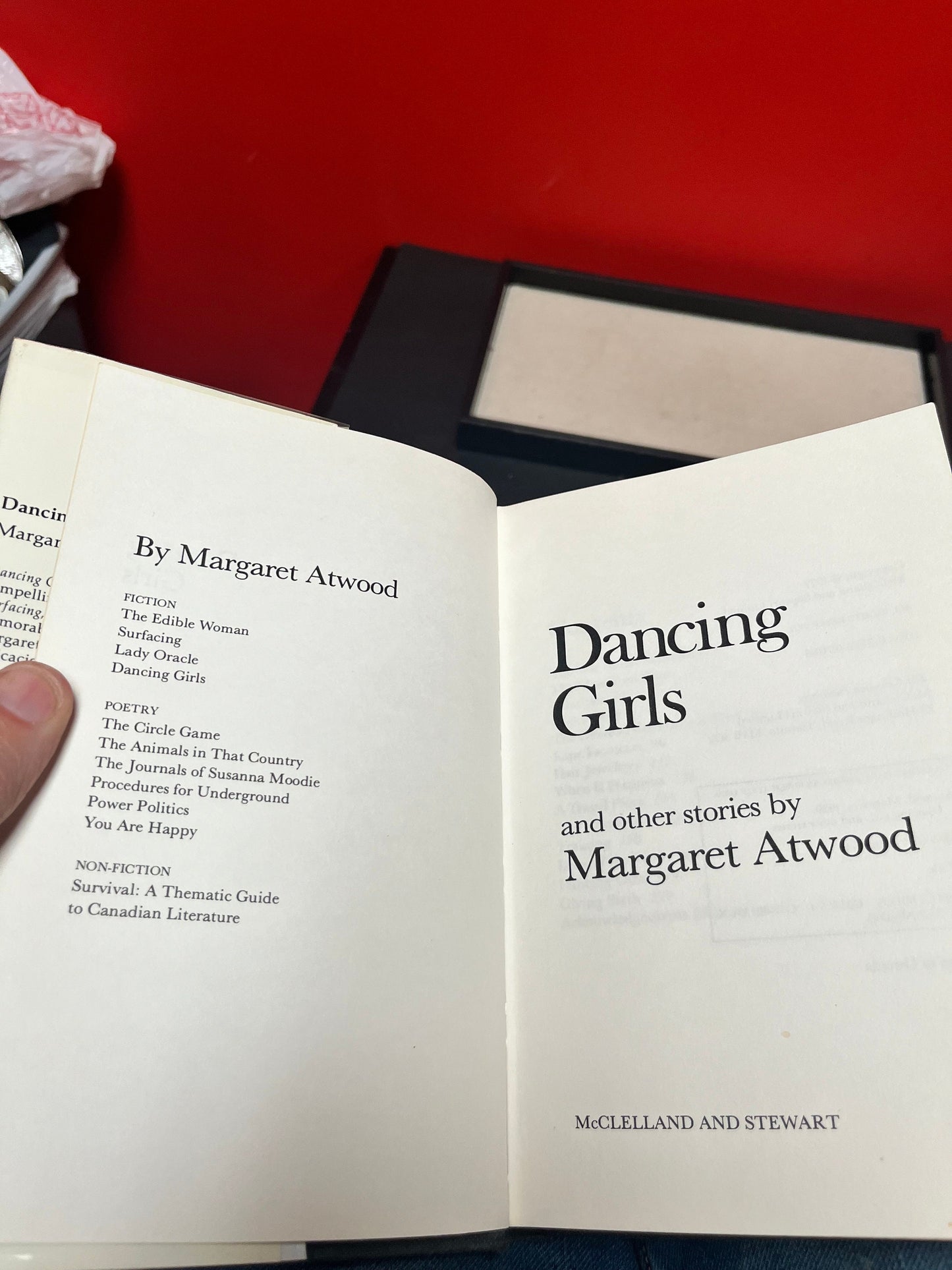 1977 first edition, Canadian Margaret, Atwood, dancing girls original dust cover good condition
