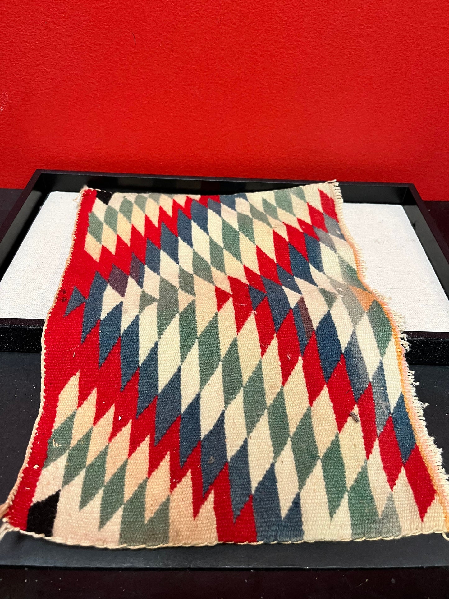Stunning 13 x 9 Indigenous First, Nations, antique textile lovely quality item