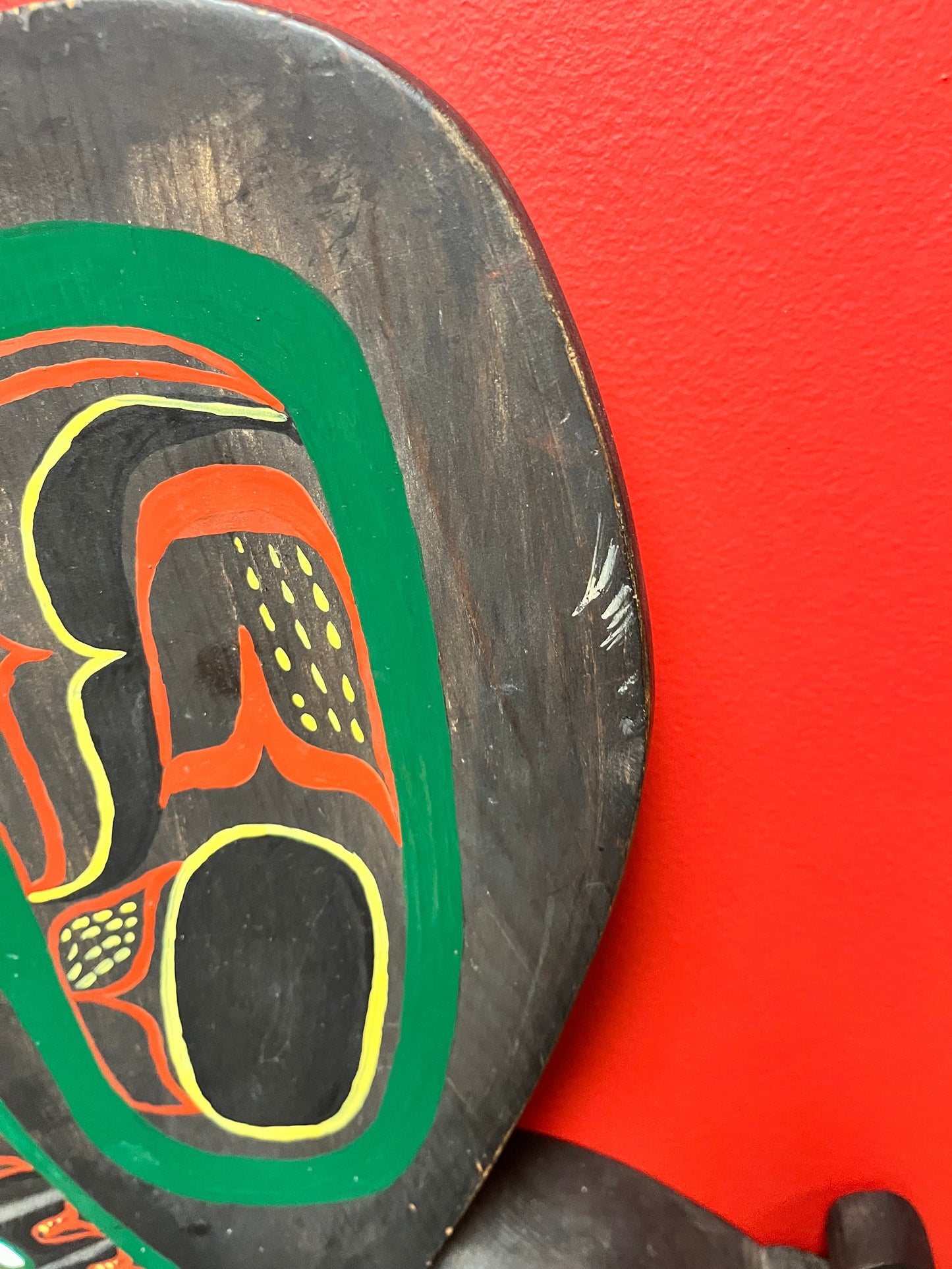 Stunning 26 x 17“ wide indigenous, First Nations north west signed coast signed eagle killer whale plaque Wow.