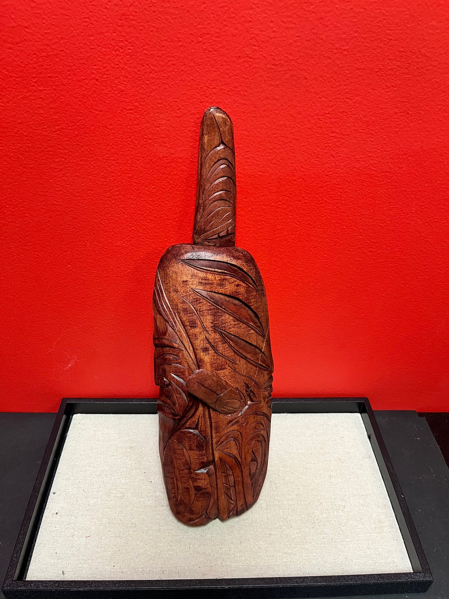 15 inch tall Stan Joseph craft indigenous, first nations, Pacific Northwest coast killer whale chief transformation plaque