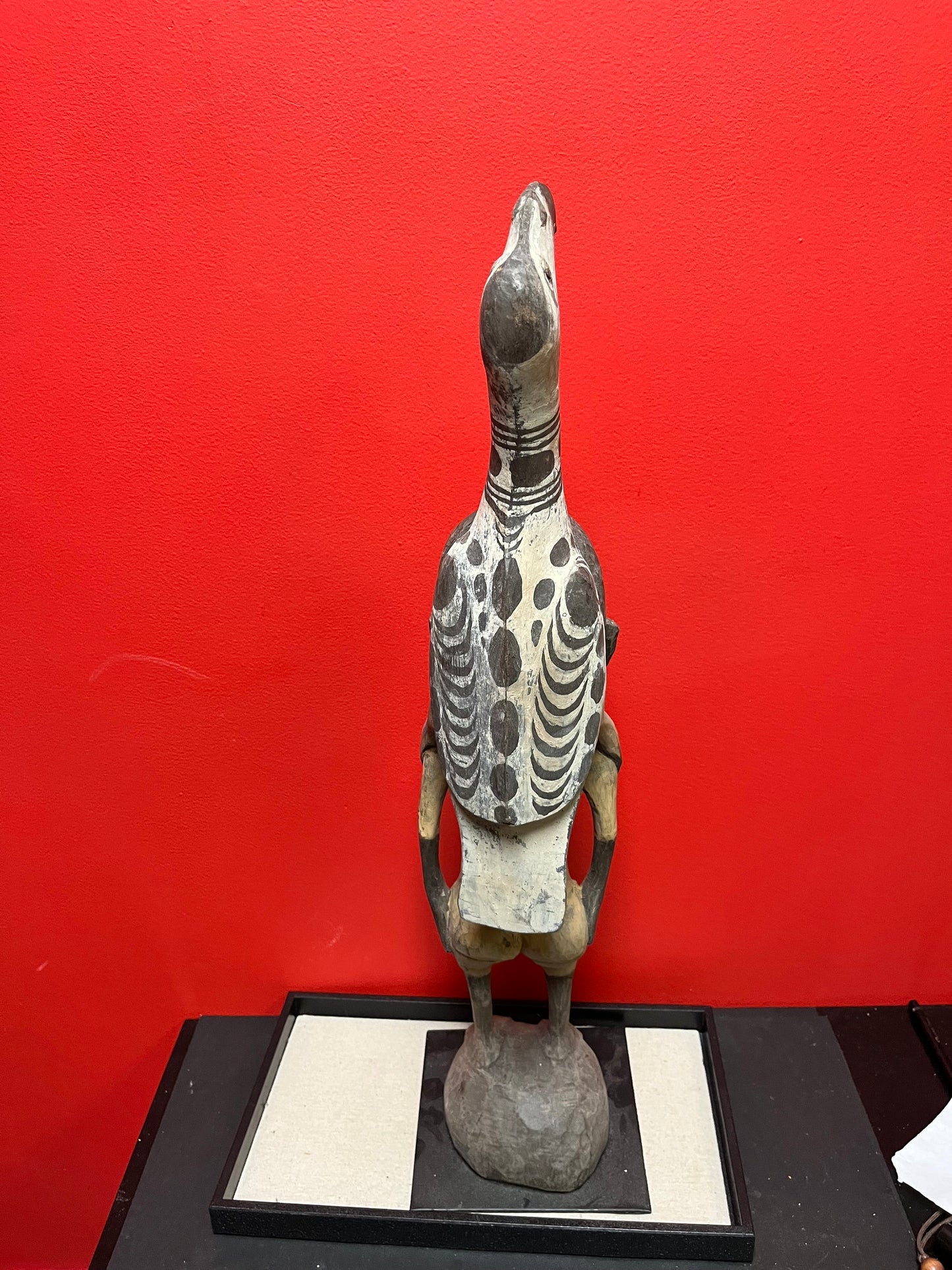 Very rare museum quality 19 century 27 inch Papua New Guinea statue stunning detail and quality in good condition see photos - wow wow