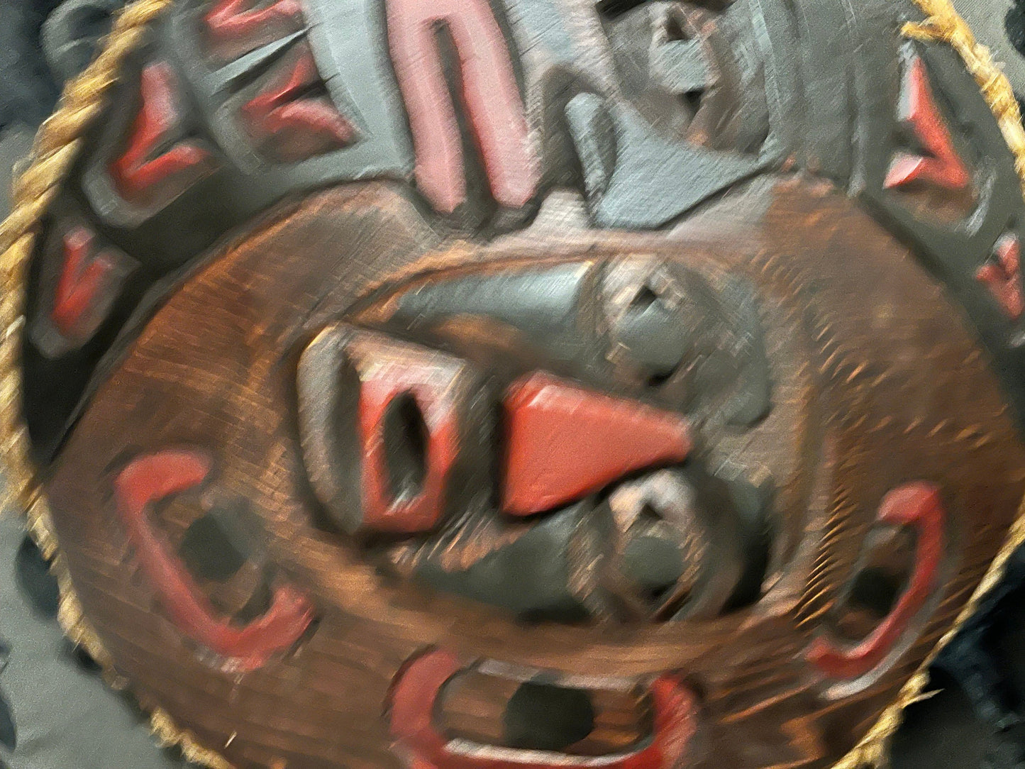 Stunning 12 inch moon mask by Ronald Thomas indigenous first nation Pacific Northwest coast beauty great detail