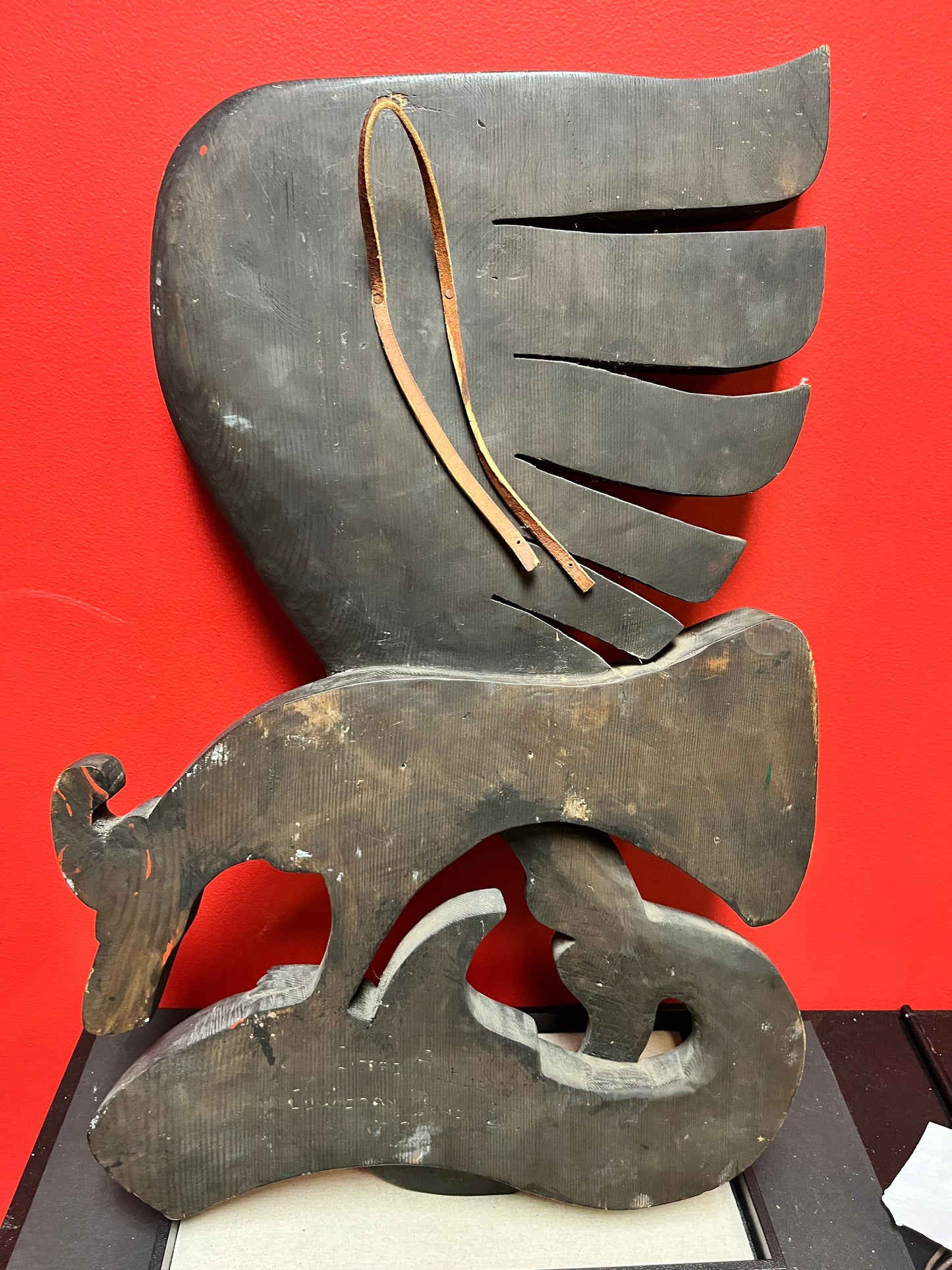 Stunning 26 x 17“ wide indigenous, First Nations north west signed coast signed eagle killer whale plaque Wow.