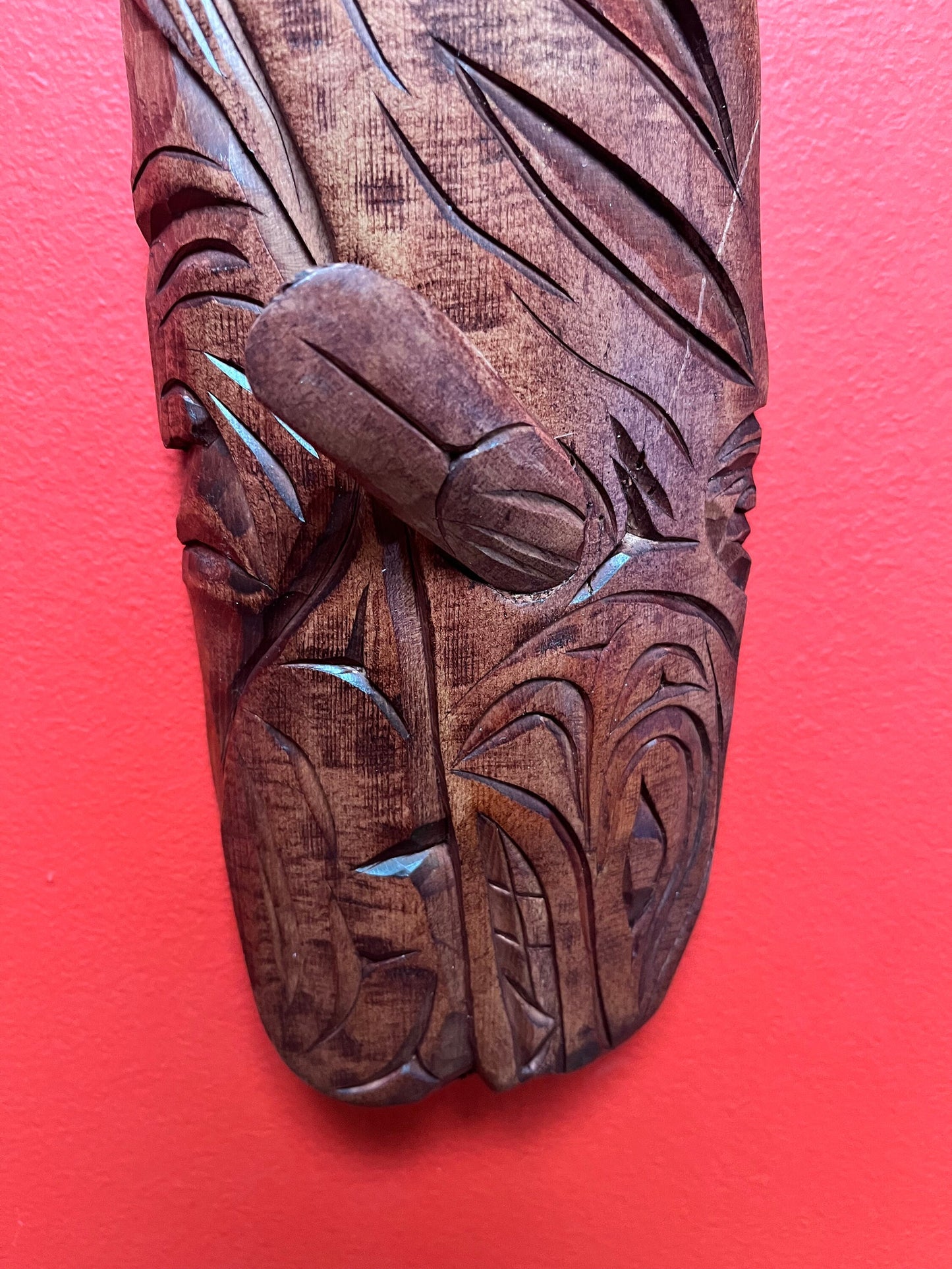 15 inch tall Stan Joseph craft indigenous, first nations, Pacific Northwest coast killer whale chief transformation plaque
