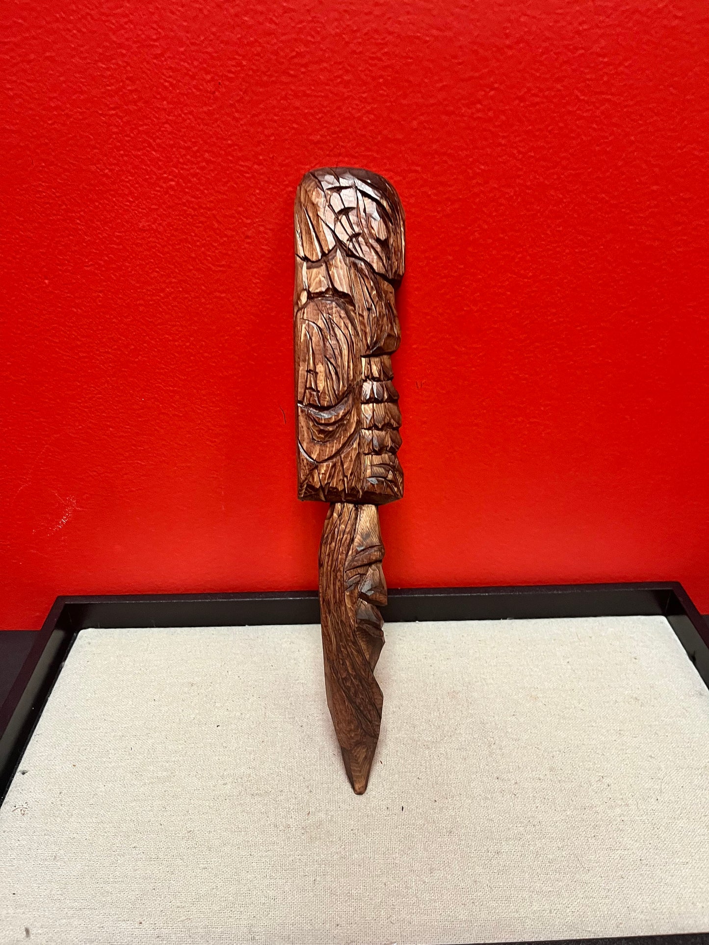 Beautiful signed 11 inch tall plaque or letter  opener   indigenous First Nations Pacific Northwest coast