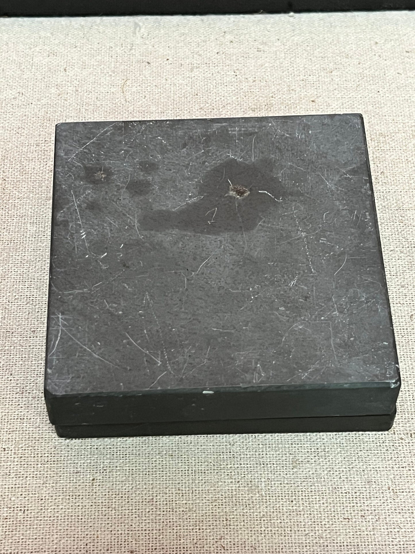 Very cool antique Japanese calligraphy ink box 3 inches wide simple and beautiful