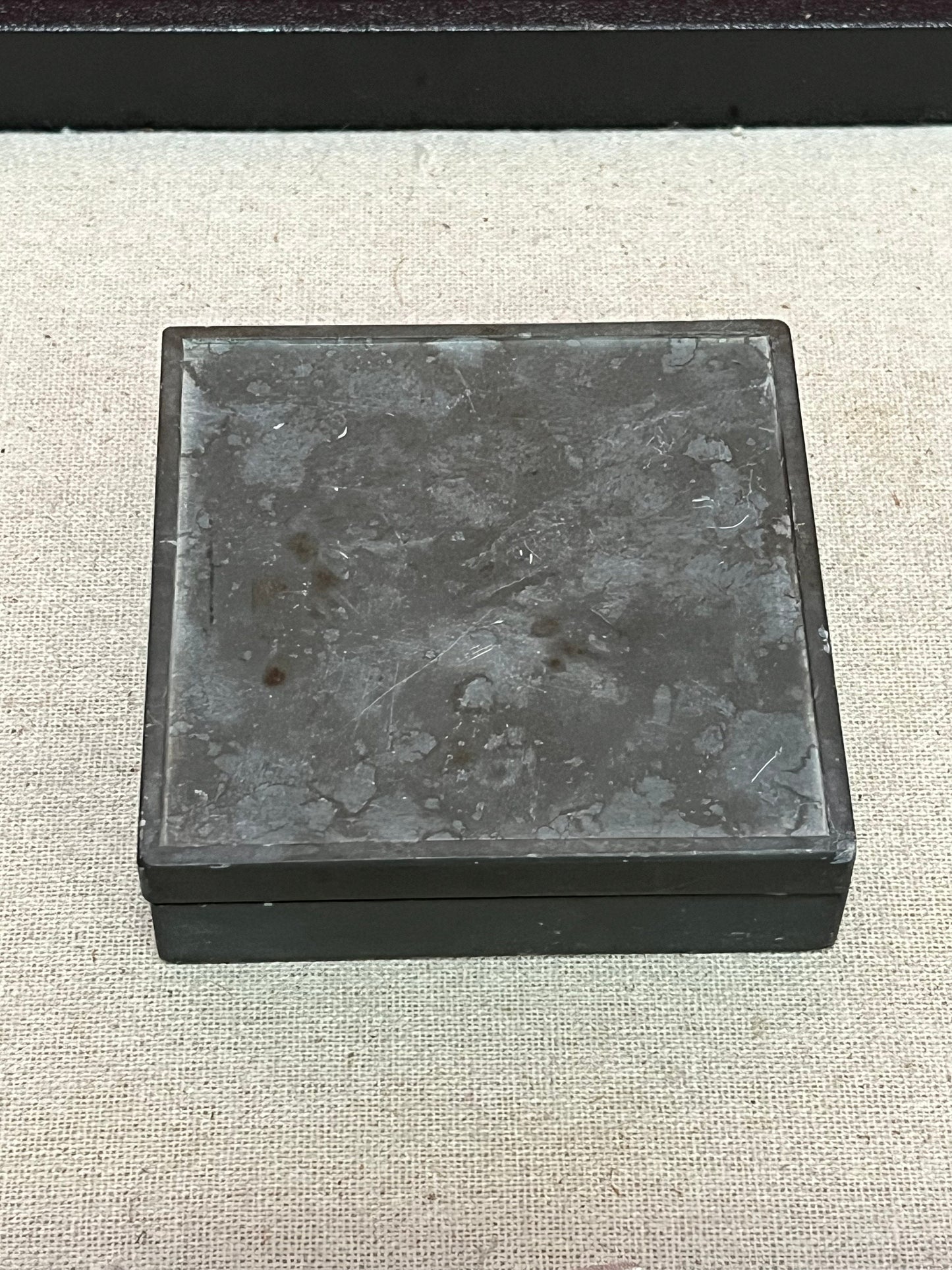 Very cool antique Japanese calligraphy ink box 3 inches wide simple and beautiful