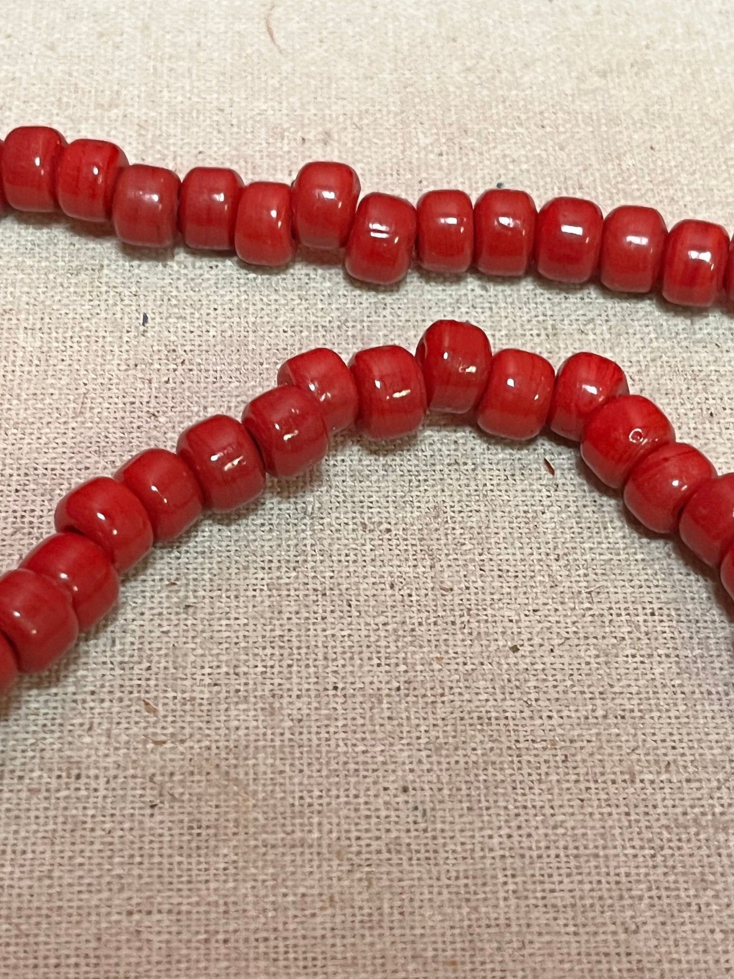 Rare museum quality antique 19 century indigenous First Nations coast trade beads approximately 22 inches long