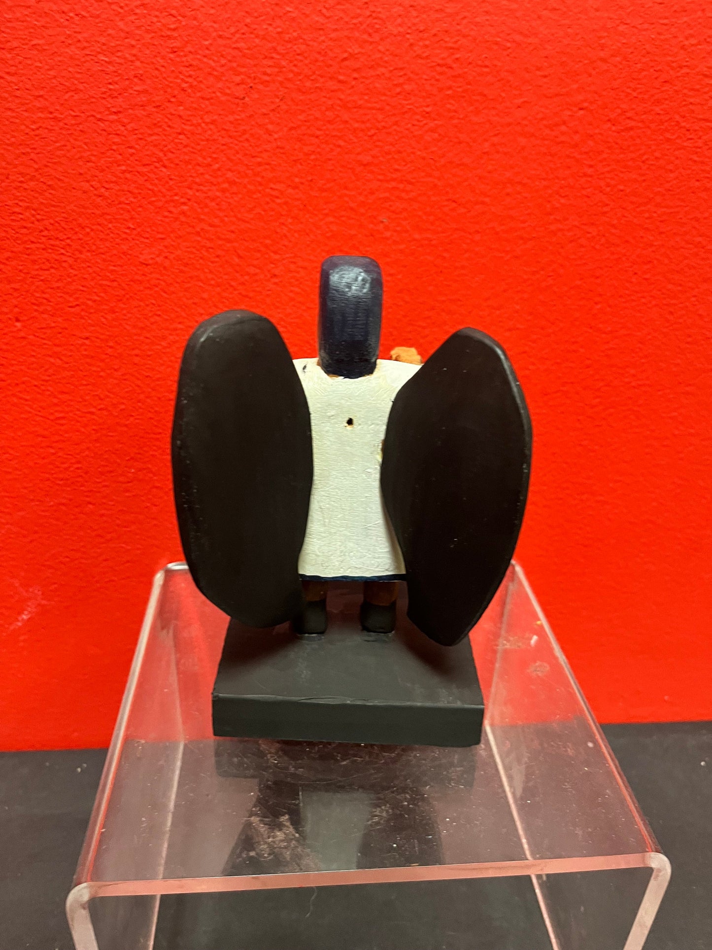 Museum quality primitive, 6 inch high, indigenous, first Nations Pacific Northwest coast, carved and painted native Jesus statue wow