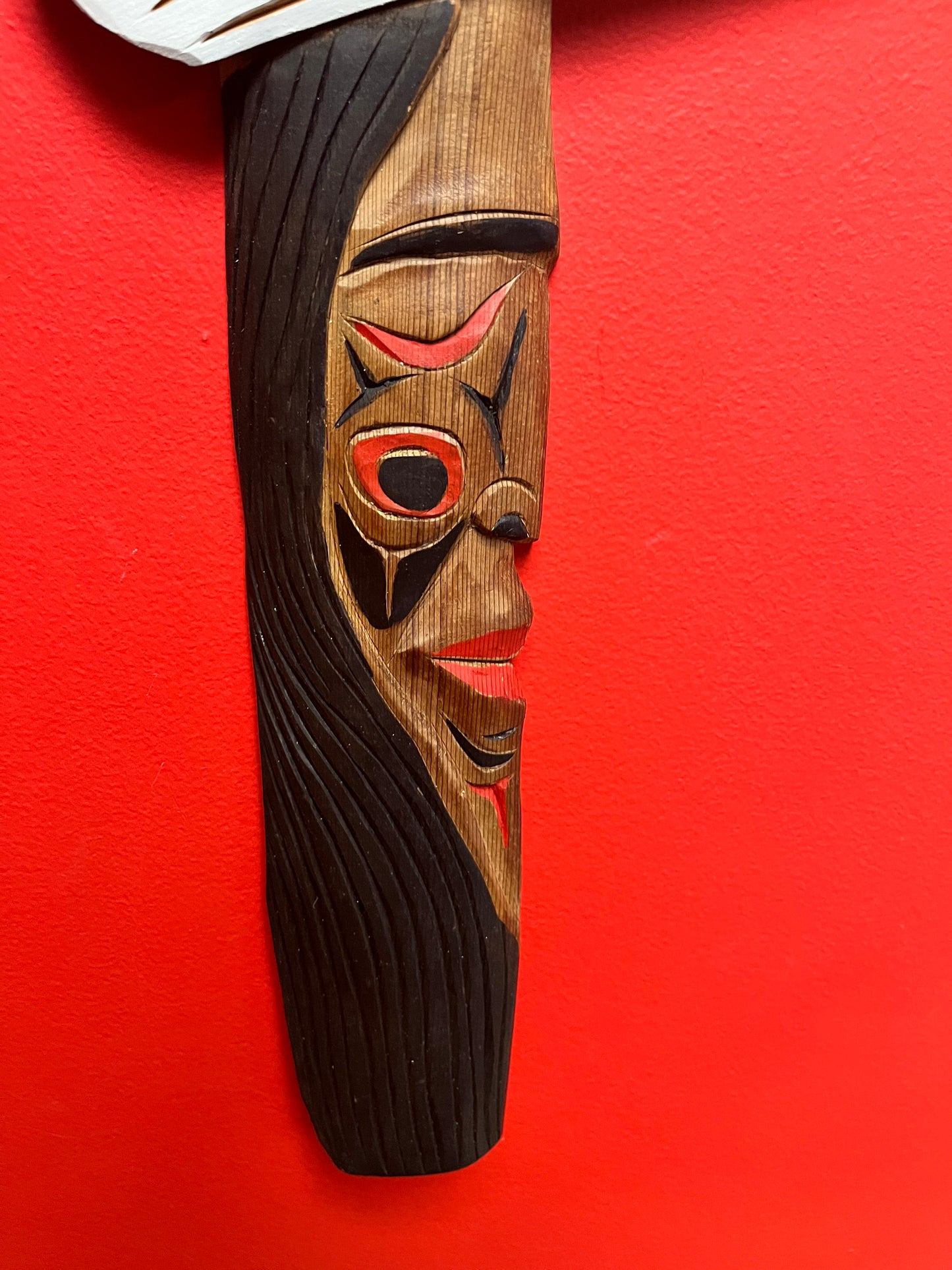 Stunning 20 x 14 wide Stan Joseph mask and chief transformation plaque indigenous first nations Pacific northwest coast beauty