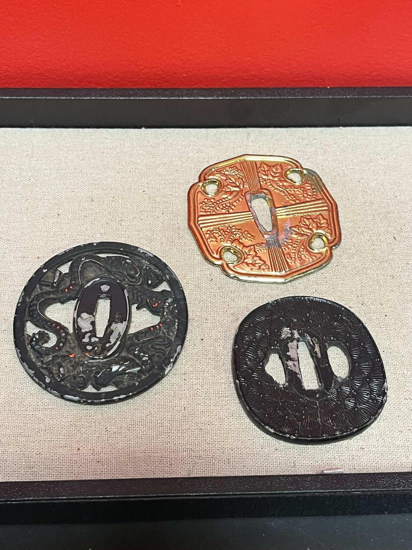 Three as is Japanese tsubas good for display great value