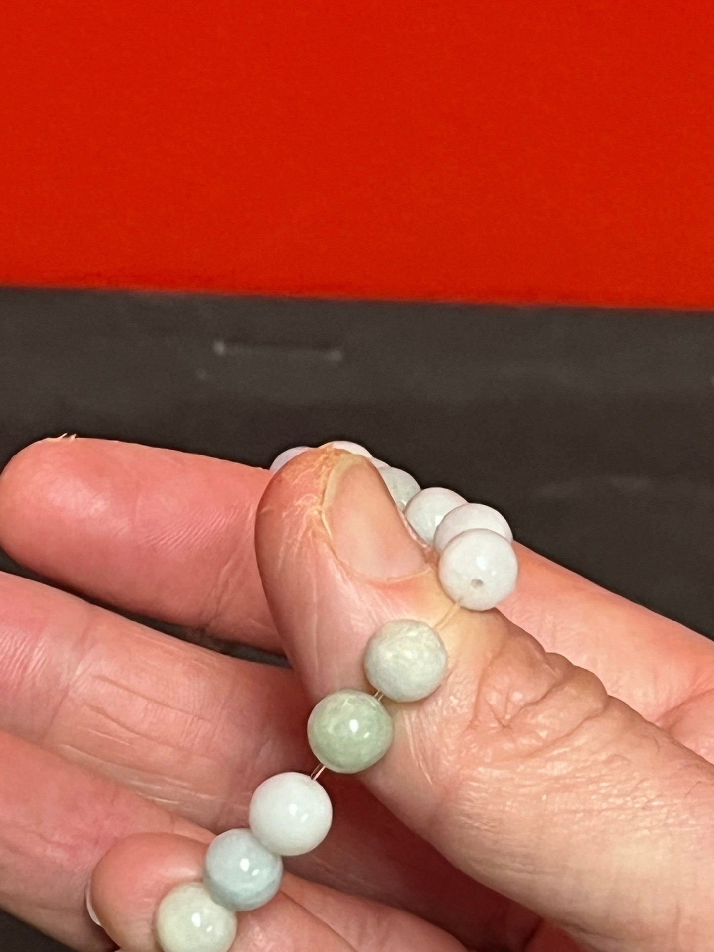 Lovely Chinese 3 inch expandable. Jade bracelet. Perfect for small wrist. great colour