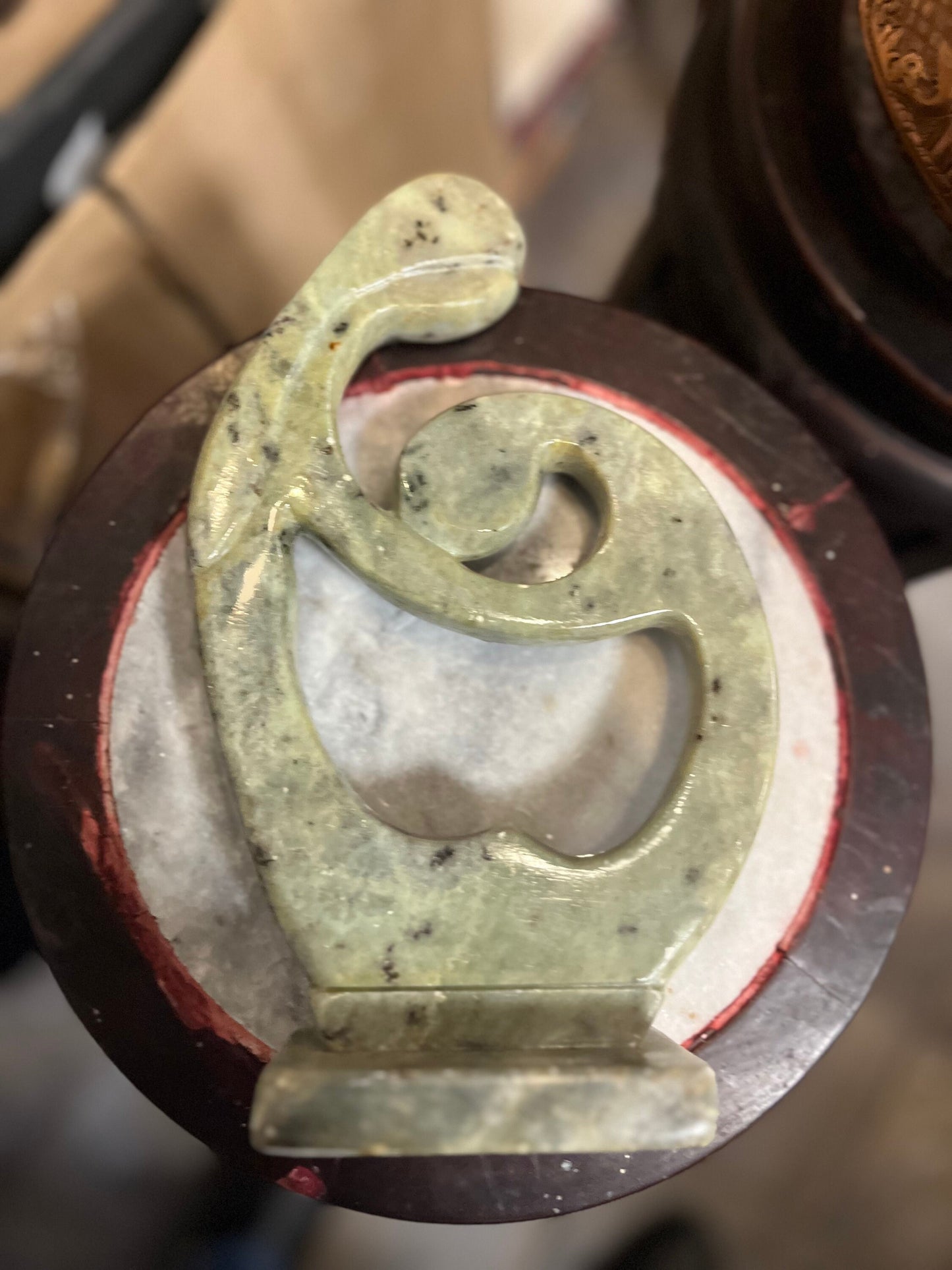 Beautiful 9 inch Brazilian soapstone statue