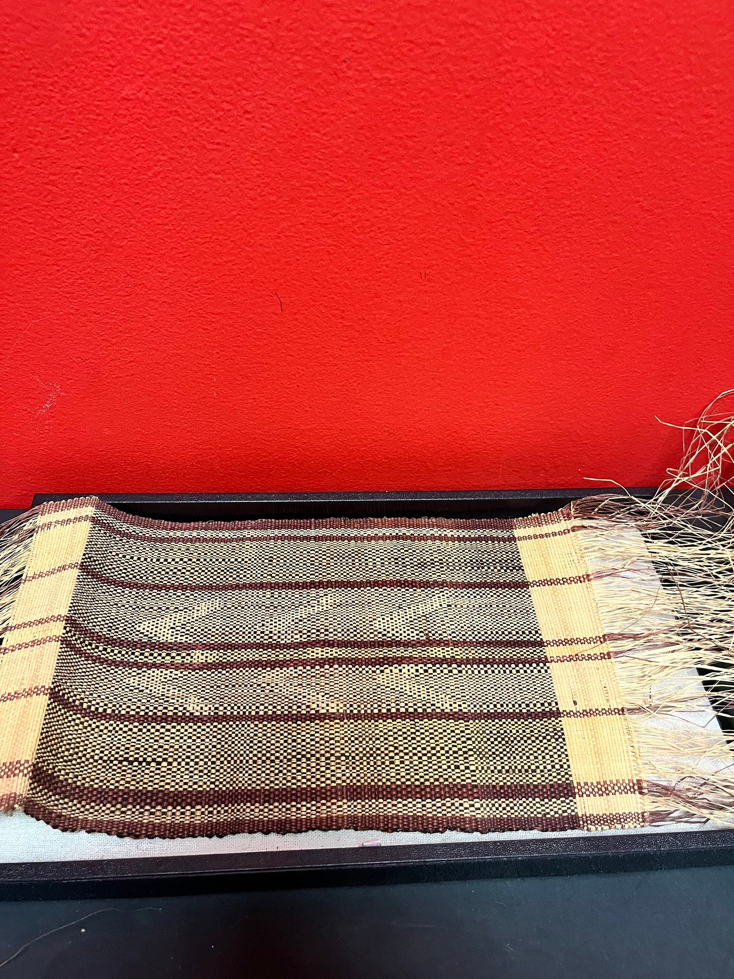 Museum quality 2 foot long antique Navajo woven textile  - 7 inches across  stunning condition and a true collector  piece