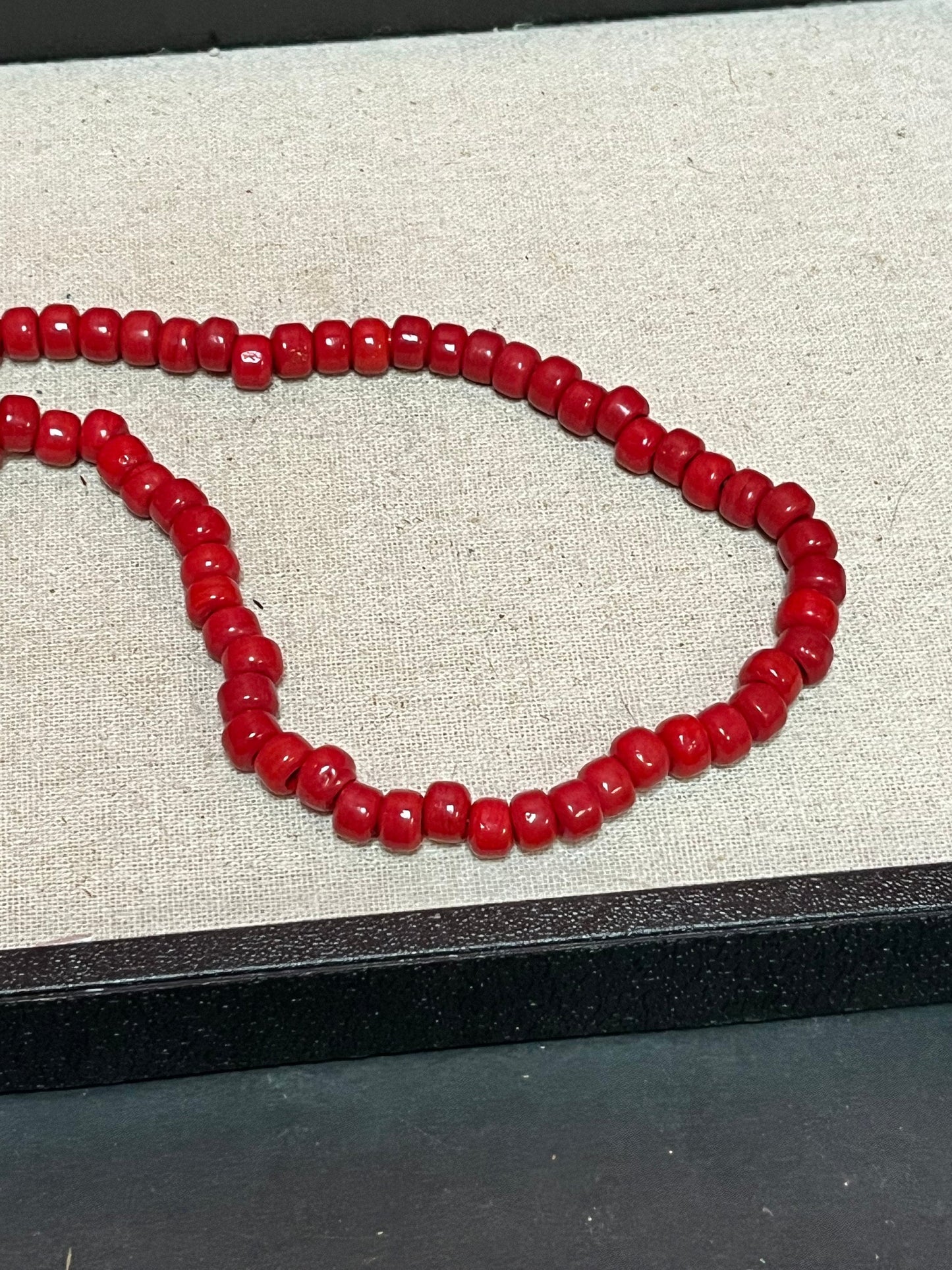 Rare museum quality antique 19 century indigenous First Nations coast trade beads approximately 22 inches long