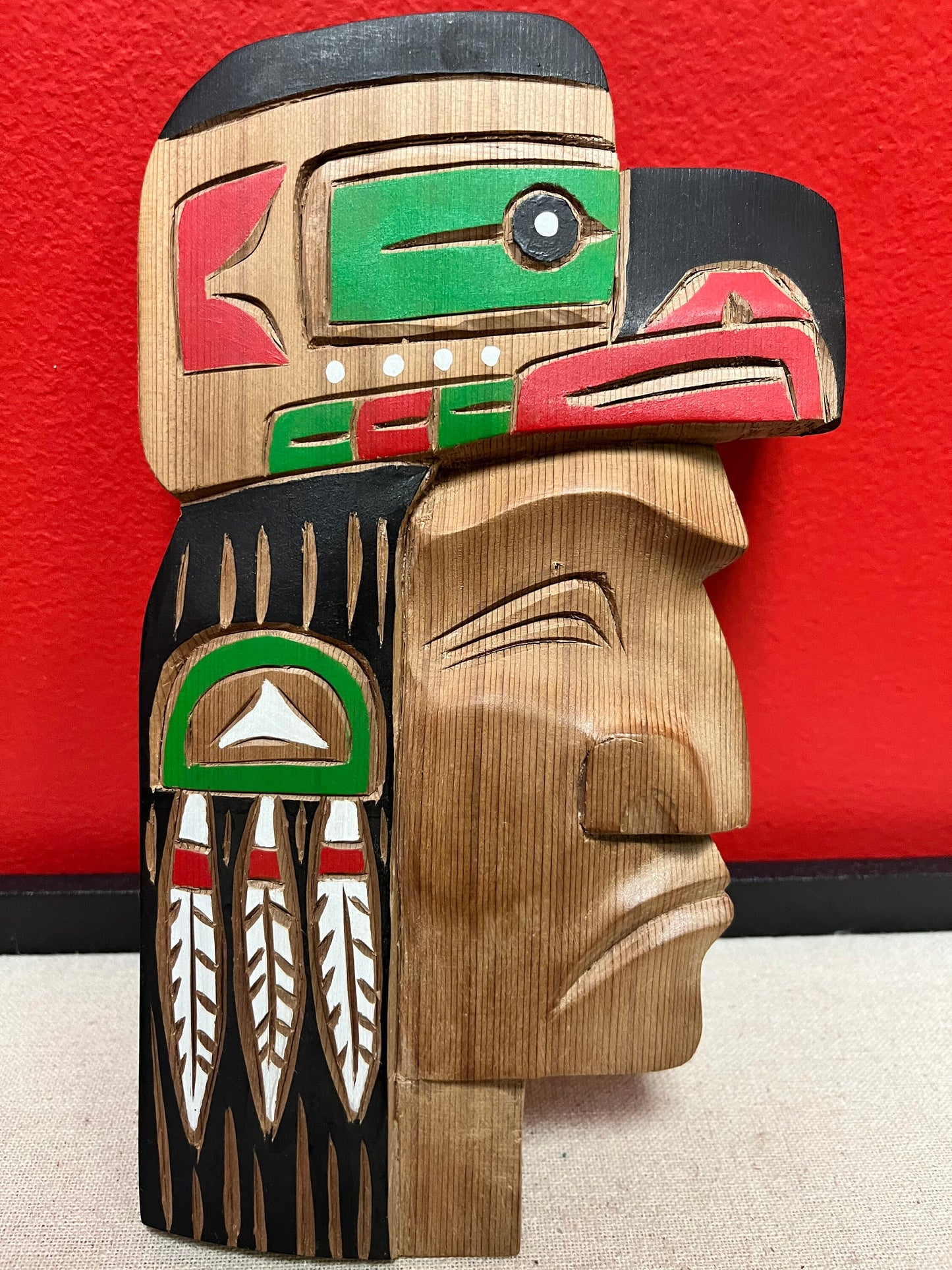 Bradley Joseph JR Raven Chief  9 x 5 inches Ready to hang