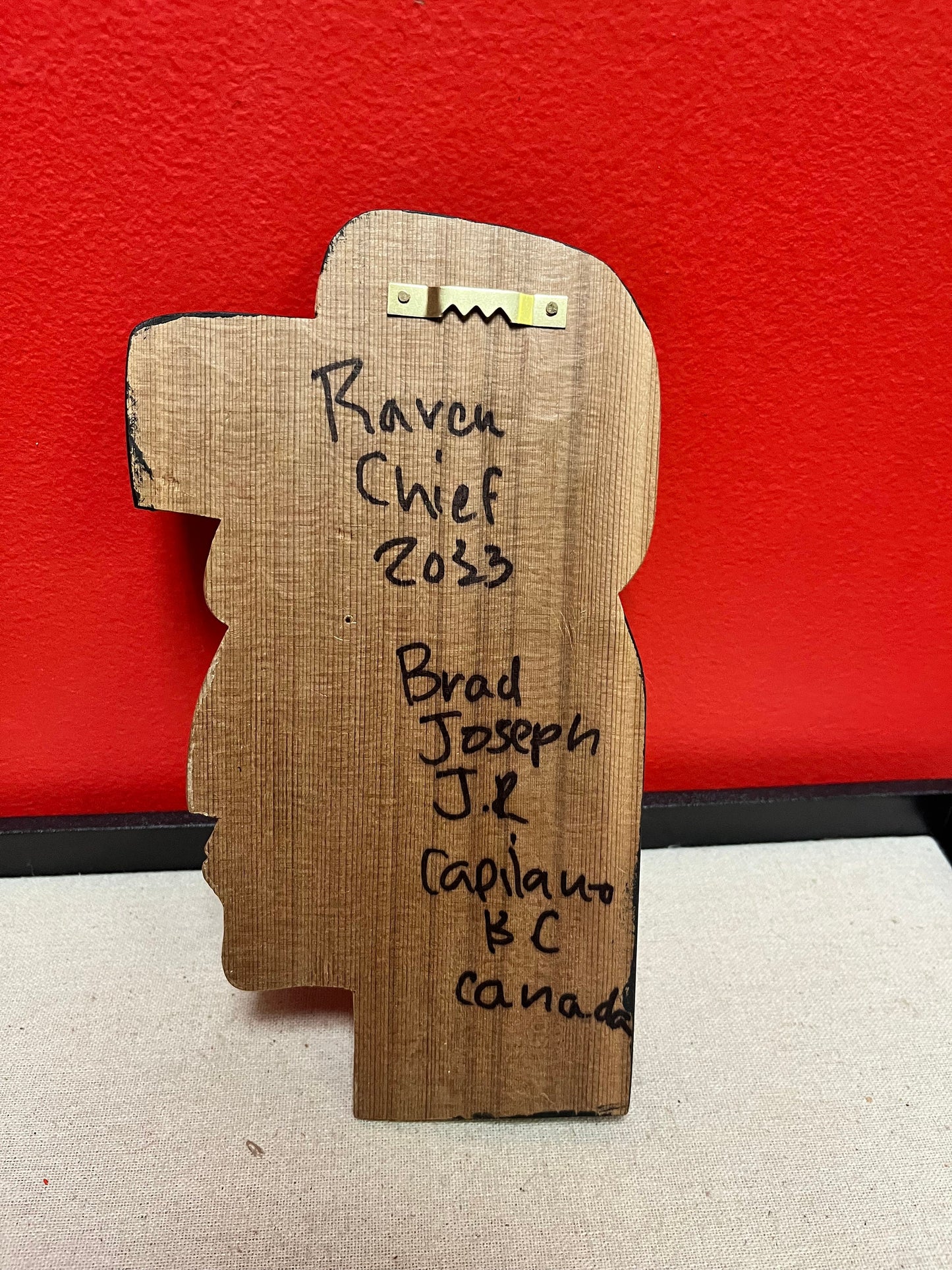 Bradley Joseph JR Raven Chief  9 x 5 inches Ready to hang