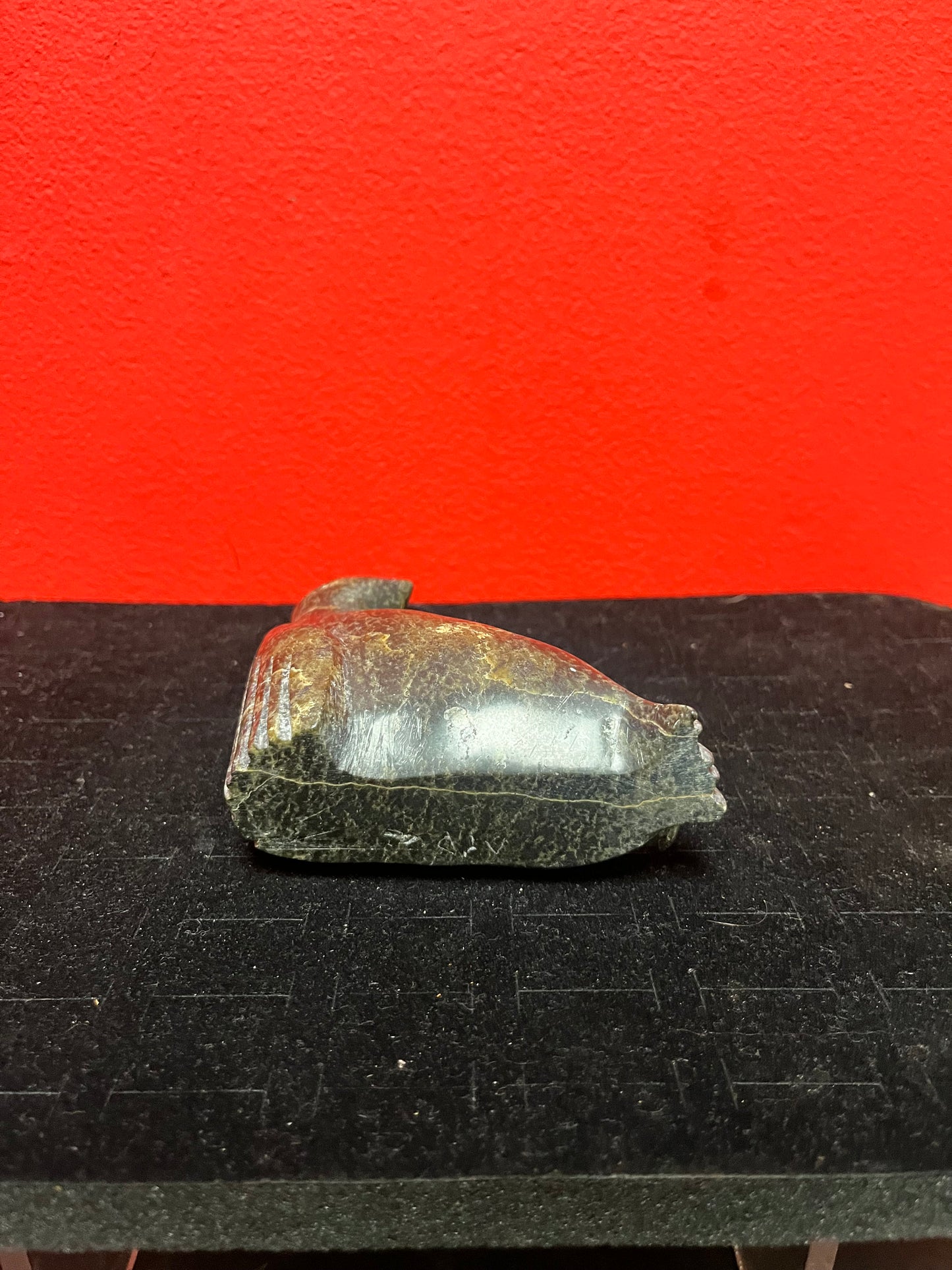 Lovely 5 inch Inuit indigenous, soapstone bird   tranquil beautiful peace